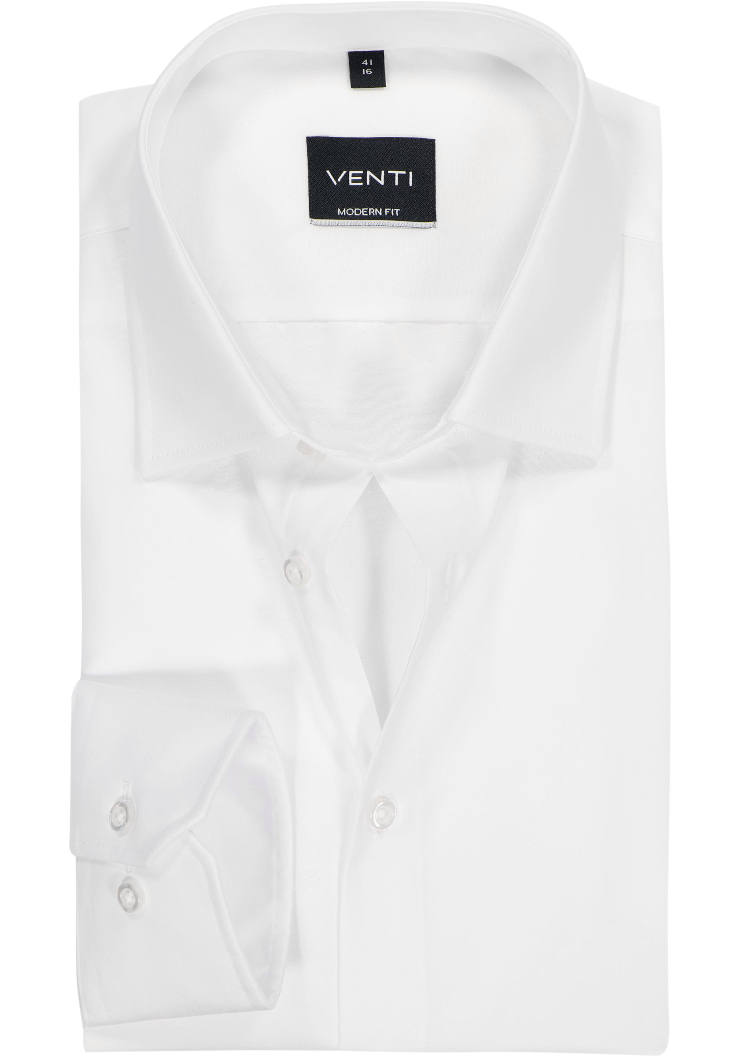 VENTI modern fit overhemd, mouwlengte 72, wit