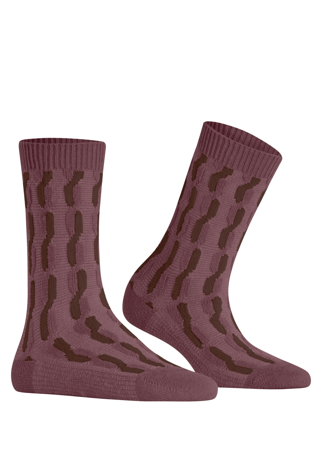 FALKE Tress Lock damessokken, rodekool rood (roan rouge) FALKE Tress Lock damessokken, rodekool rood (roan rouge)