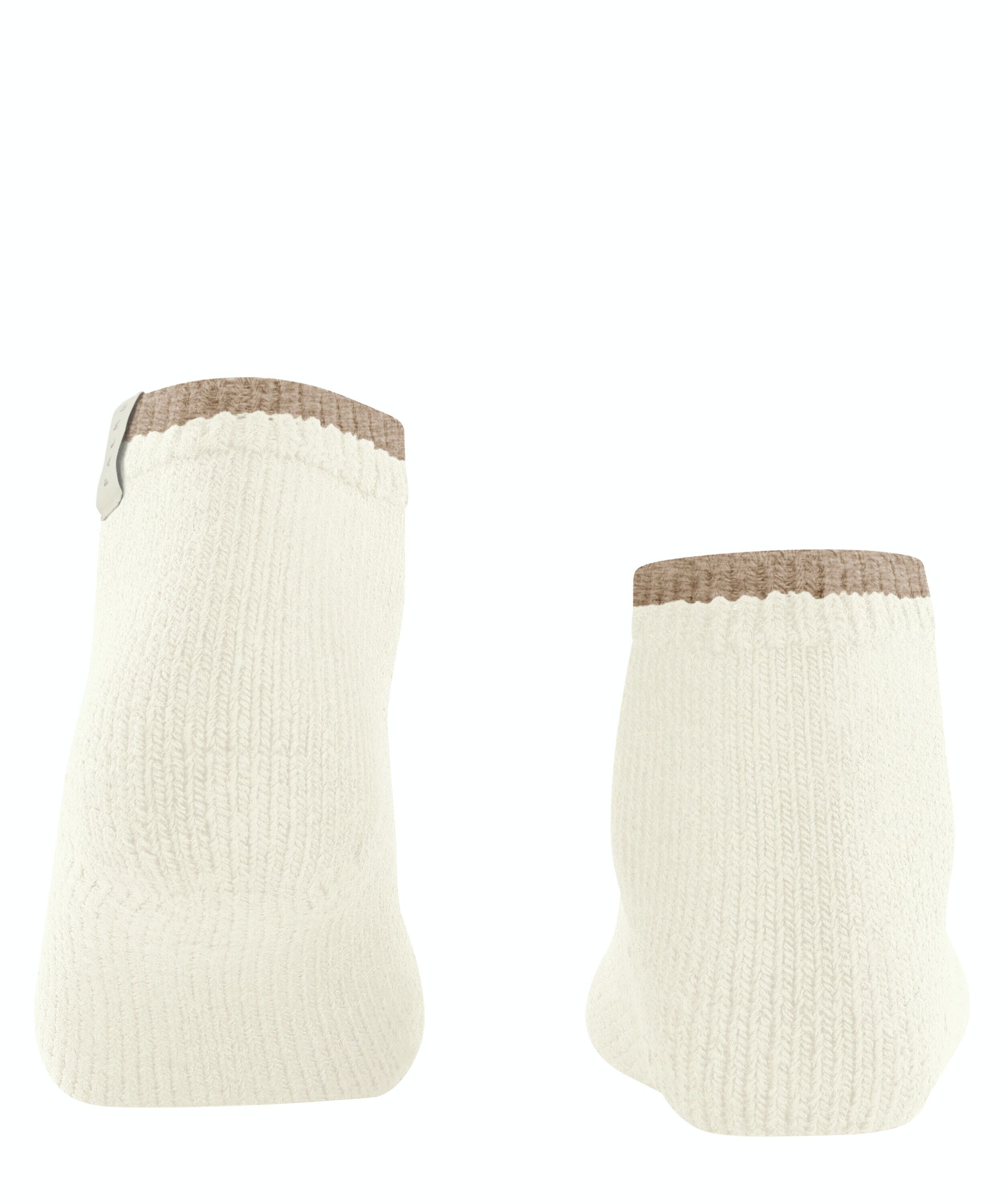 FALKE Cosy Plush damessokken kort, wit (woolwhite)