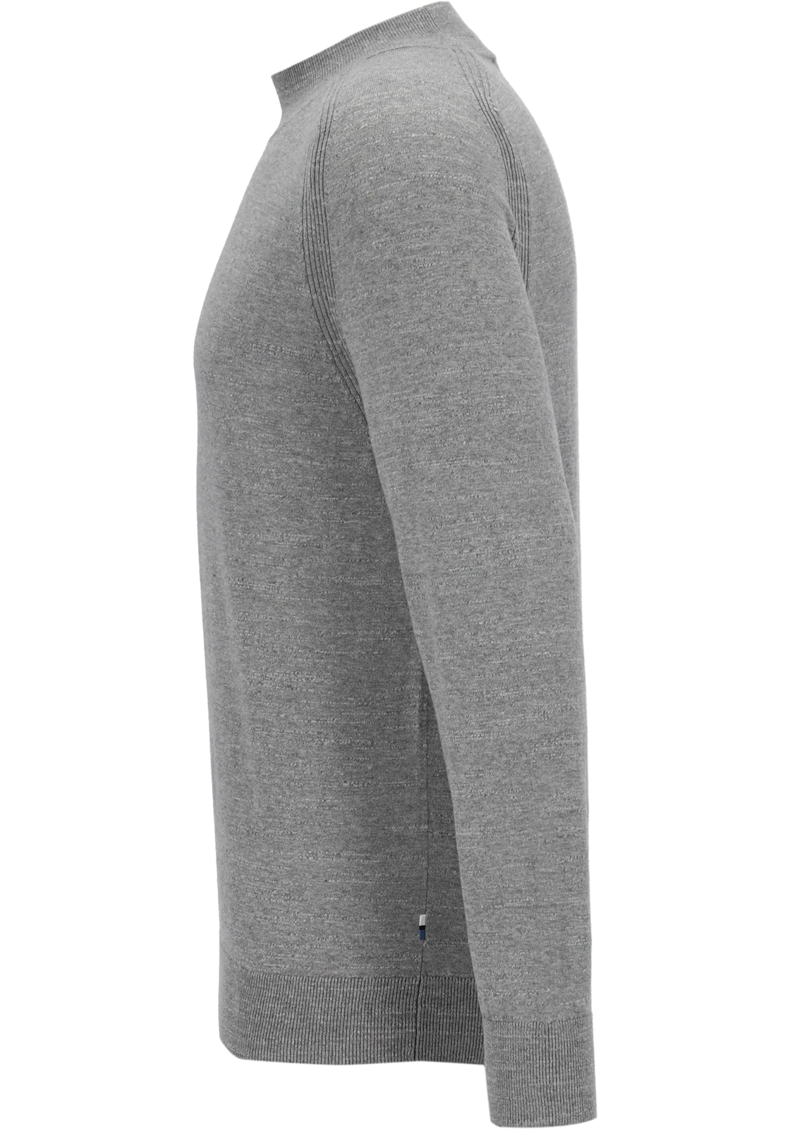 OLYMP modern fit trui katoen, turtleneck, zilvergrijs melange OLYMP modern fit trui katoen, turtleneck, zilvergrijs melange