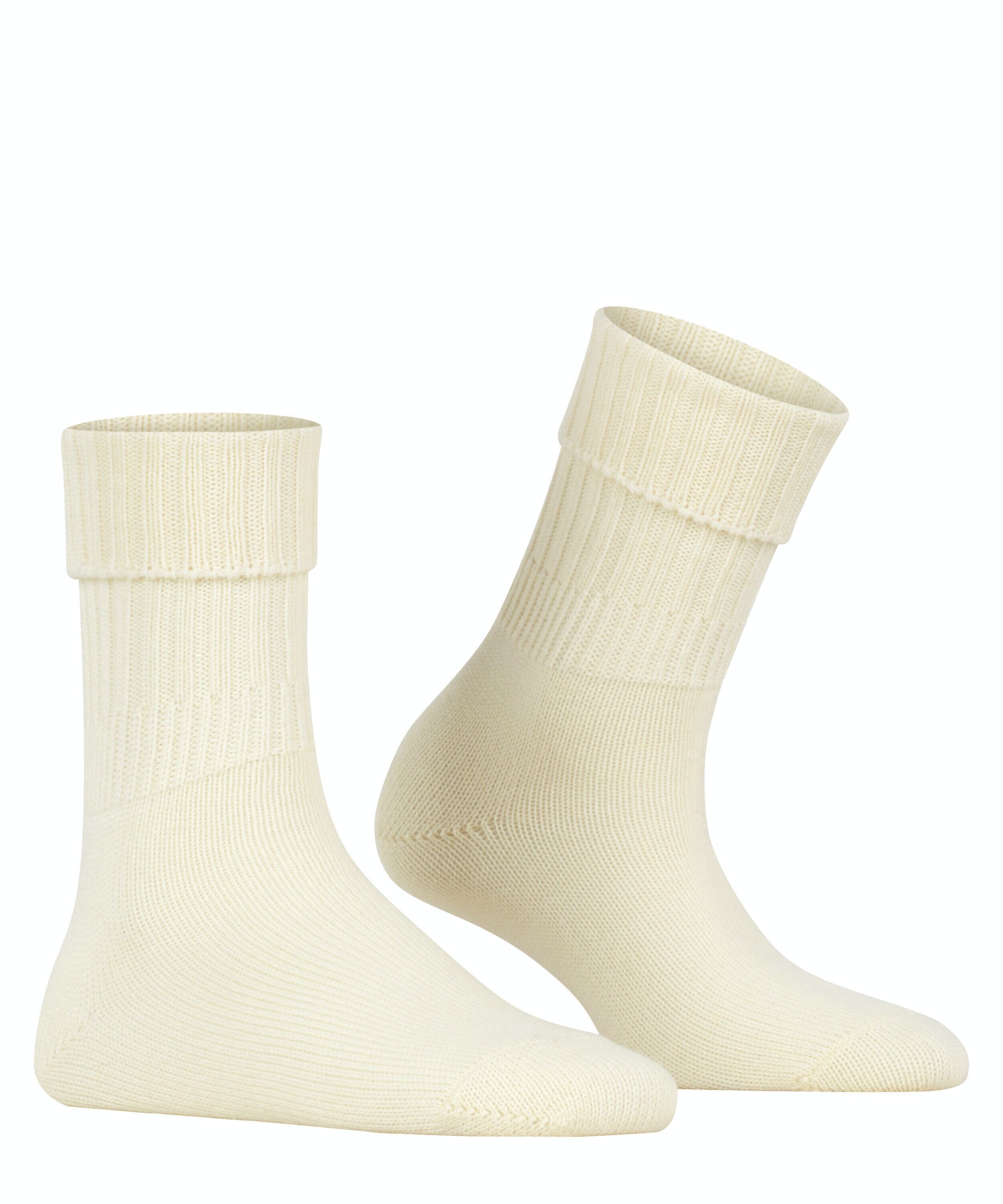 FALKE Striggings Rib damessokken, wit (woolwhite)