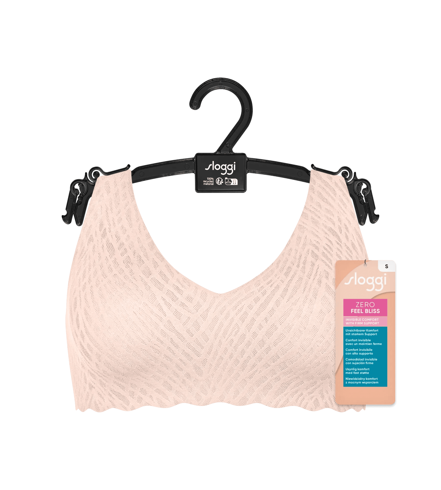 Sloggi Women ZERO Feel Bliss Soft bra, BH, heel lichtroze