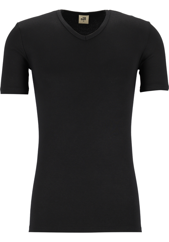 TEN CATE Thermo men V-neck, heren thermo T-shirt V-hals, zwart TEN CATE Thermo men V-neck, heren thermo T-shirt V-hals, zwart