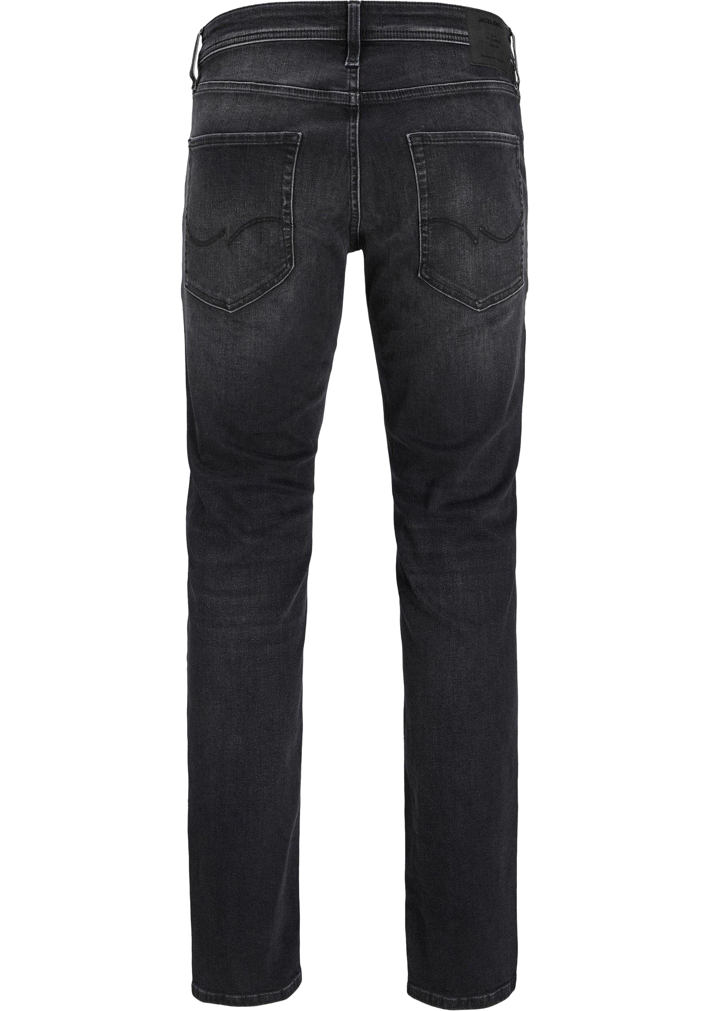 JACK & JONES Clark Original Jos regular fit, heren jeans, zwart denim