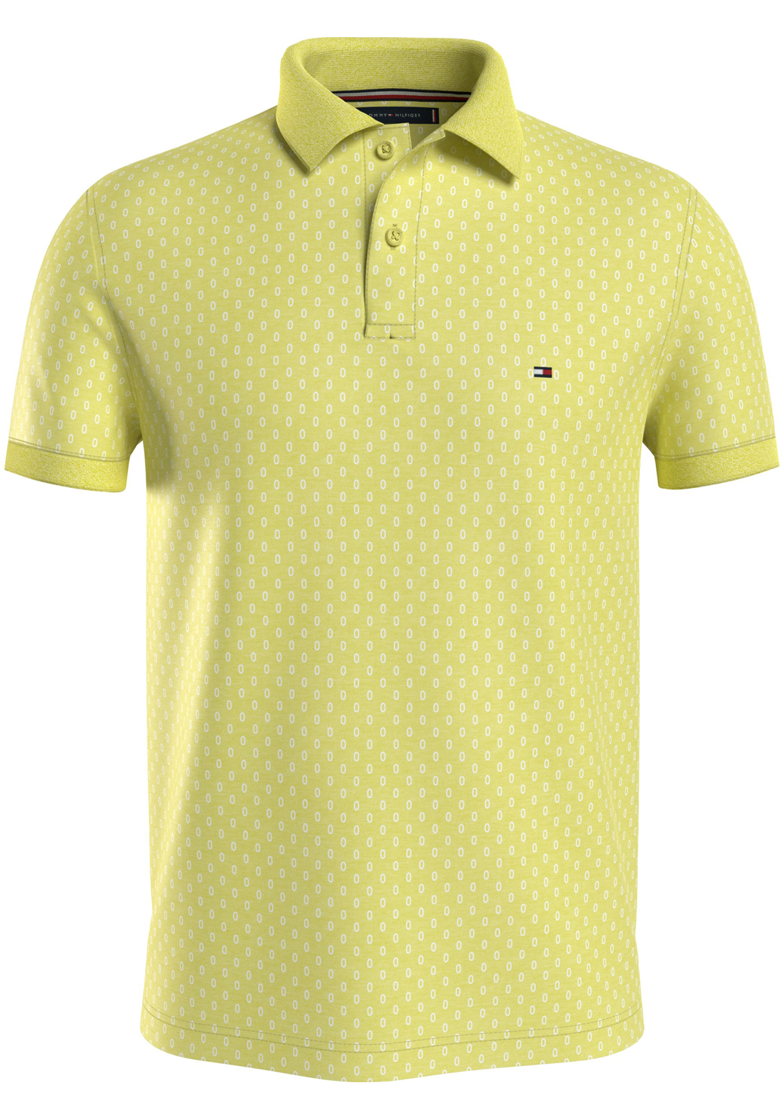 image_2_MW0MW34781ZIN_F_C4101wid2000amphei2000ampop_usm1710 Tommy Hilfiger Micro Print Slim Polo, heren poloshirt, lichgeel