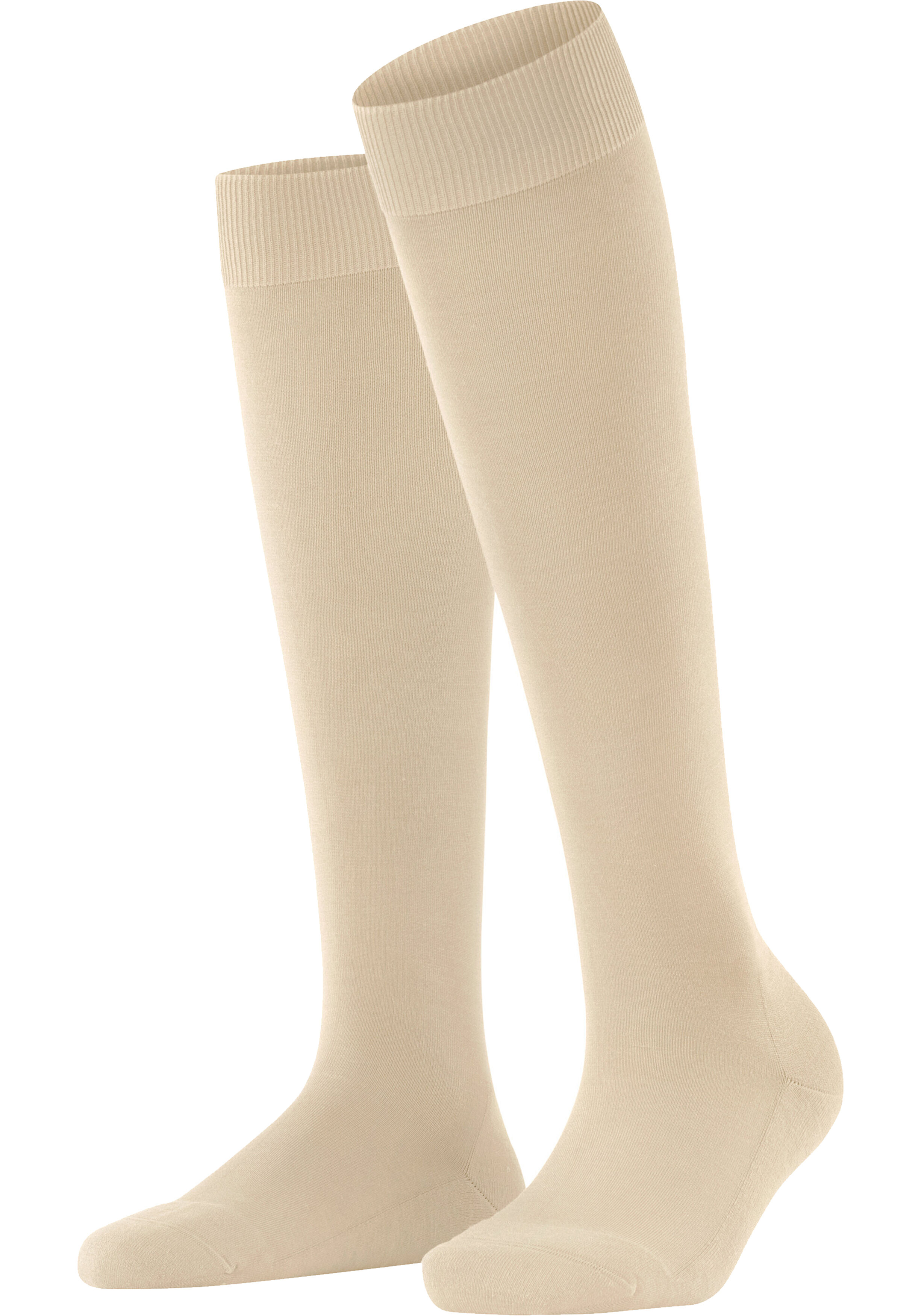 FALKE ClimaWool dames kniekousen, creme (cream)