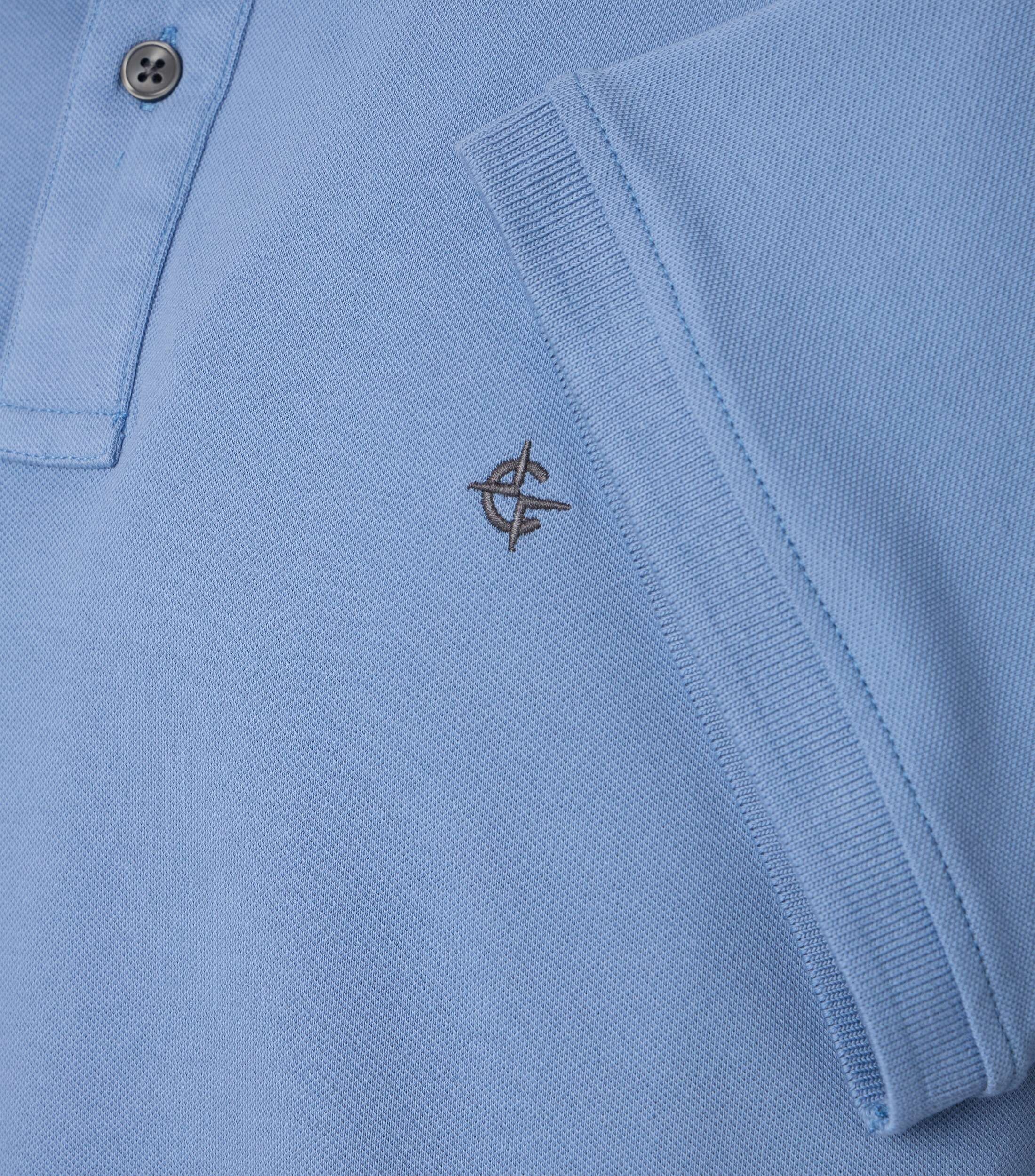 CASA MODA comfort fit heren polo, aqua