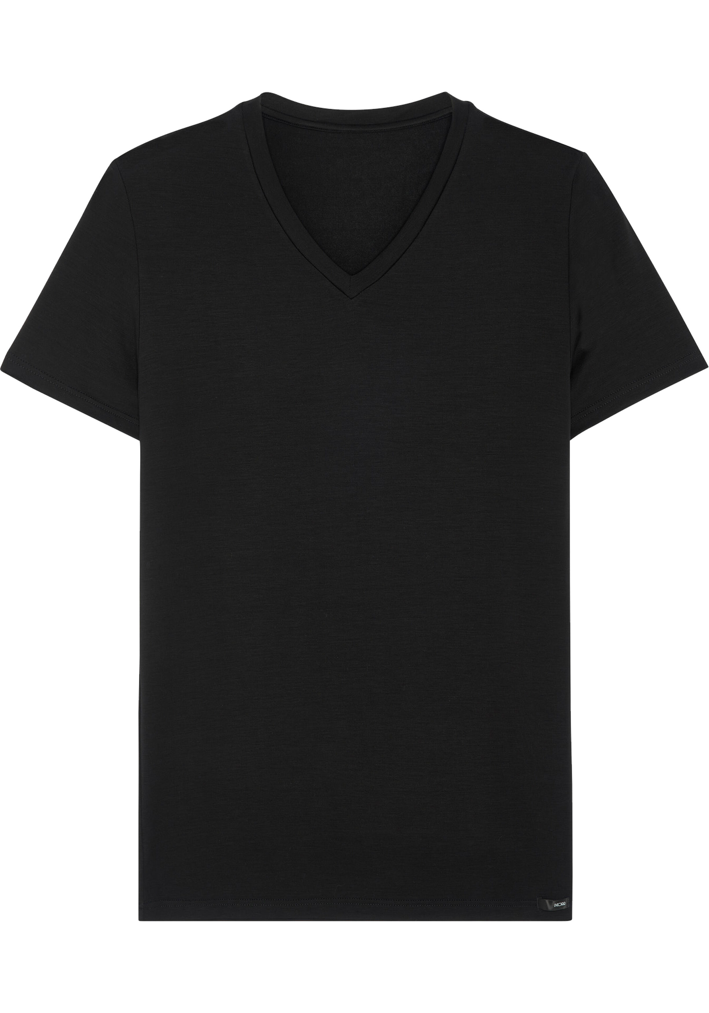 HOM Tencel soft tee-shirt v neck (1-pack), heren T-shirt, zwart