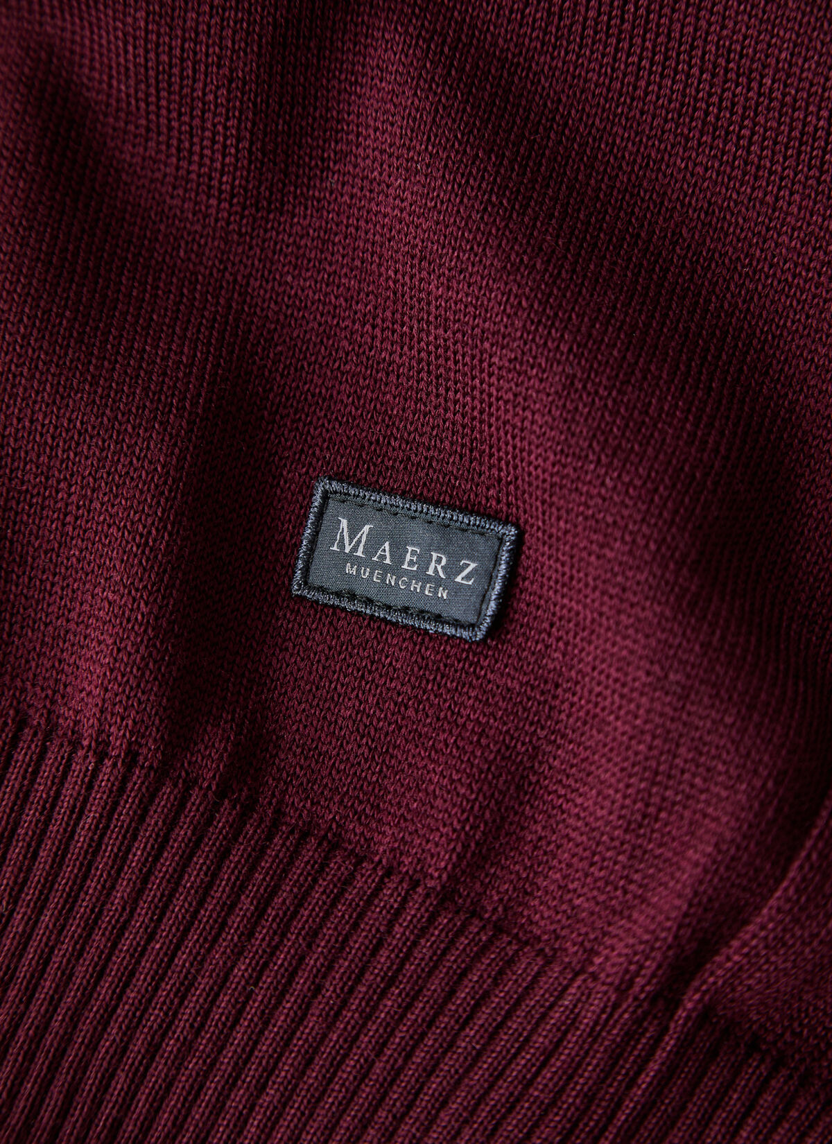 MAERZ Classic Fit heren spencer wol, bordeaux rood