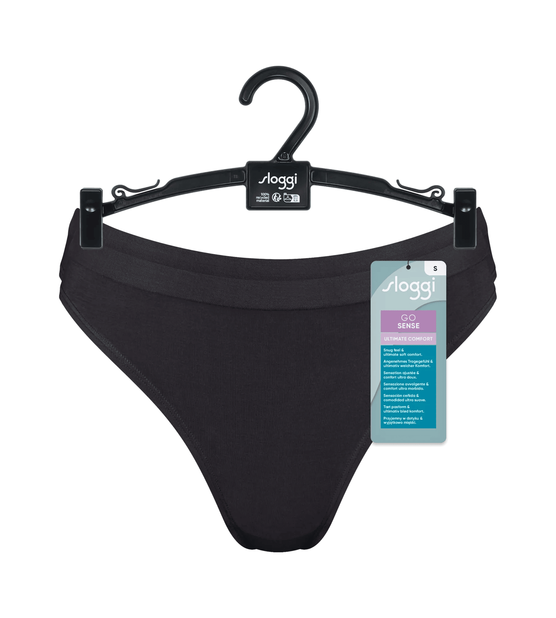 Sloggi Women GO Sense High leg (2-pack), dames slip, zwart