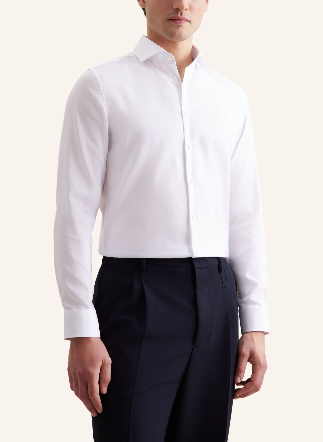 Seidensticker x-slim fit overhemd, popeline, wit