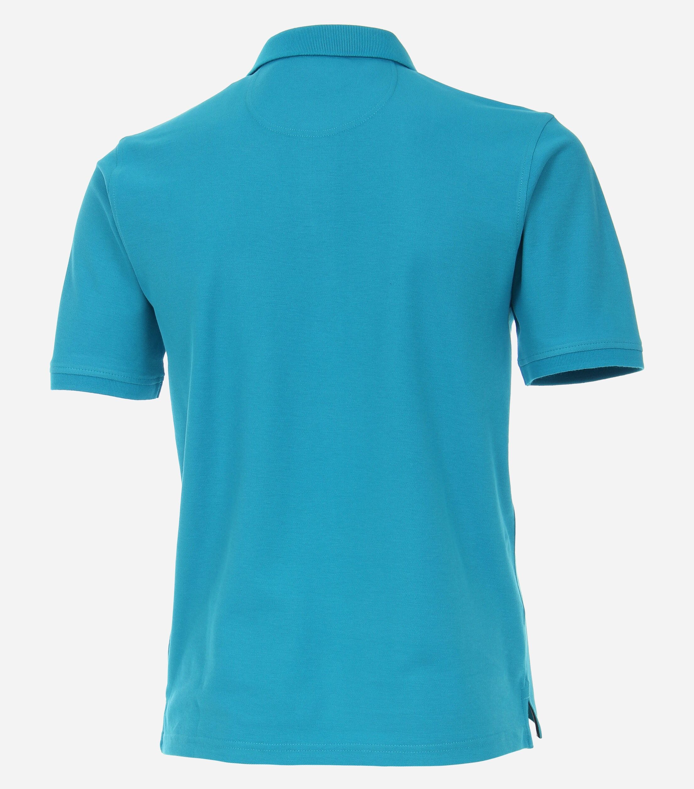 CASA MODA comfort fit heren polo, aqua