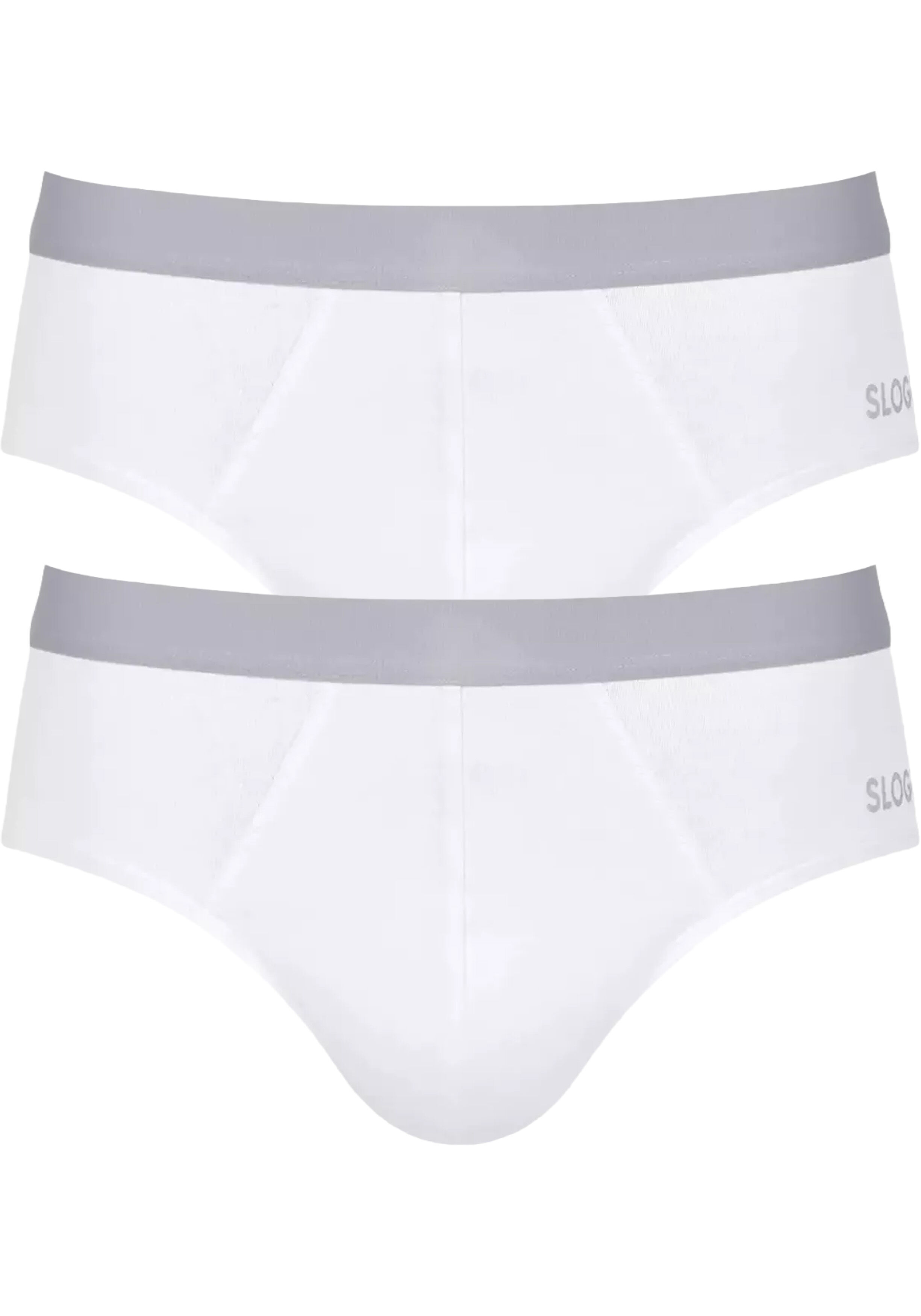 Sloggi Men GO ABC 2.0 Brief, heren slip (2-pack), wit