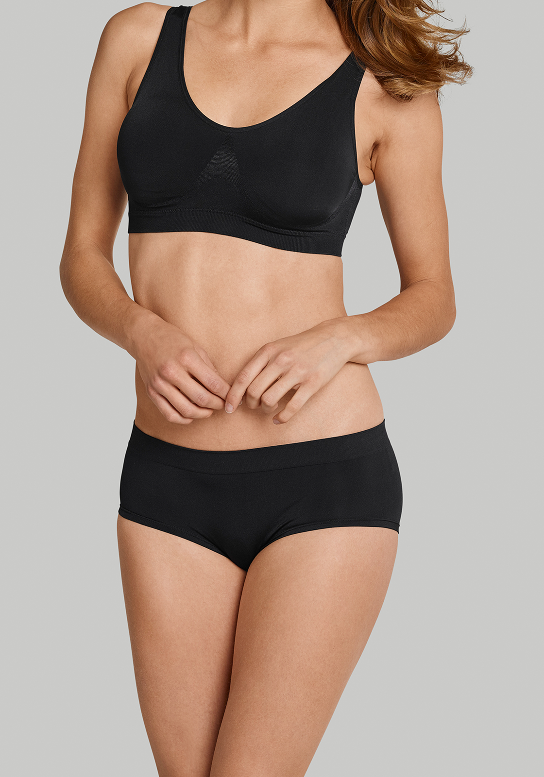 3-4007064021893-schiesser-slip-1p_HR SCHIESSER Seamless Light dames short (1-pack), zwart