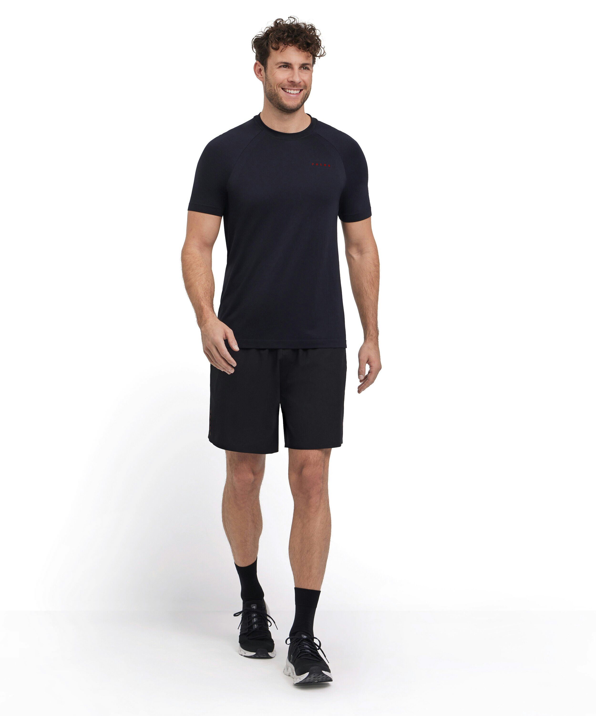 FALKE heren training T-shirt, zwart (black)