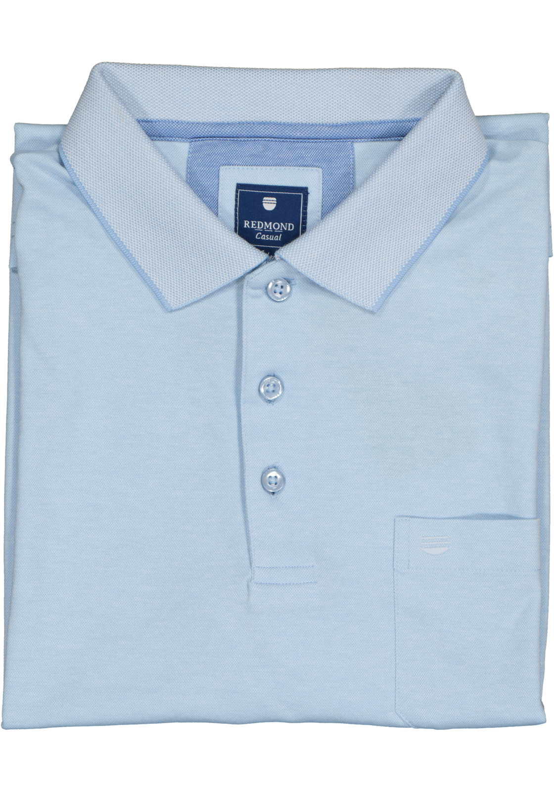 4-4049807944649_redmond_polo_HR Redmond regular fit poloshirt, lichtblauw melange