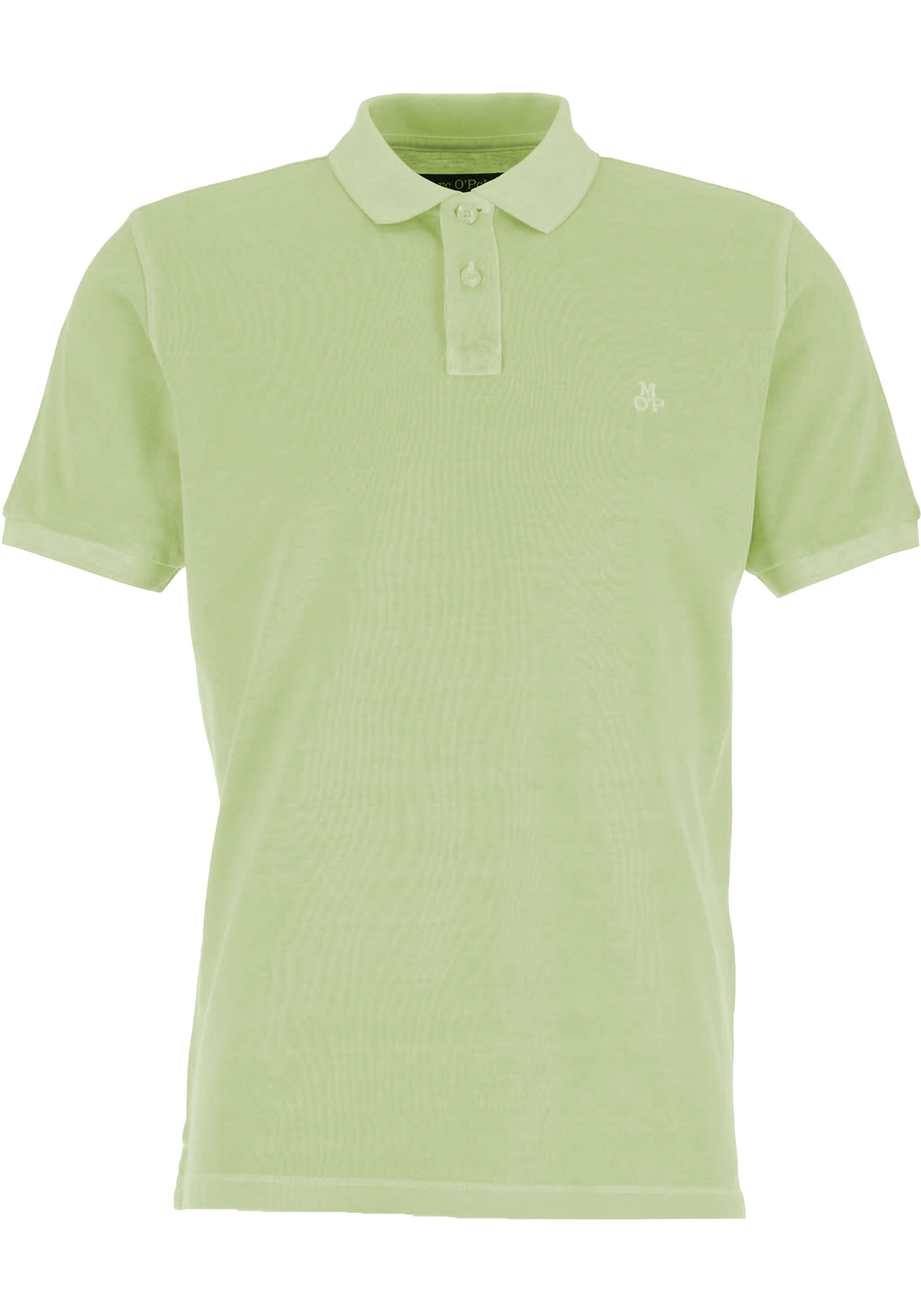 Marc O'Polo regular fit polo, heren poloshirt korte mouw, lichtgroen