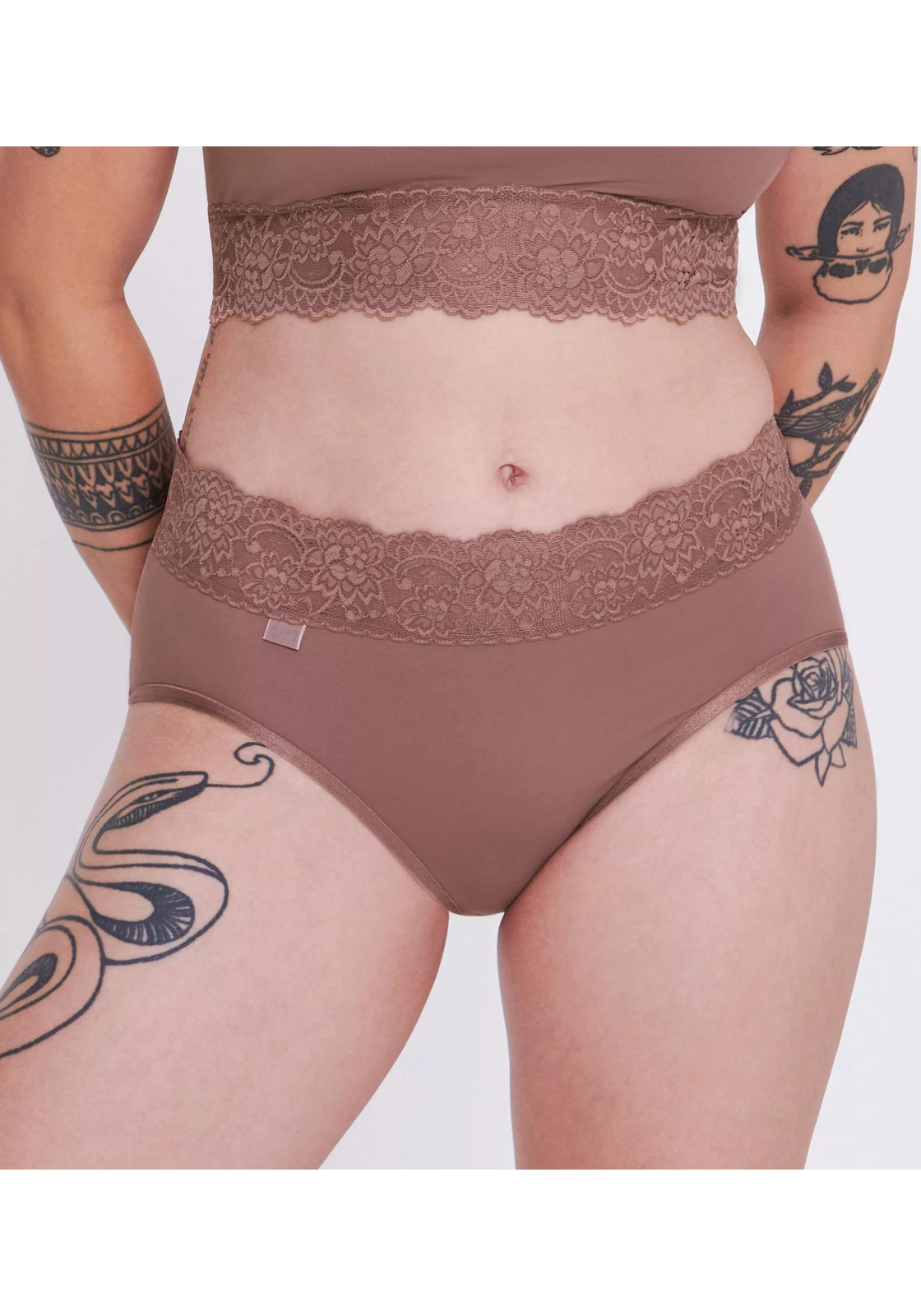 image_5_10031896_1141_3jpgdate-modefied2023-09-14T230 Sloggi Women Romance Midi (1-pack), dames slip, donkerbruin