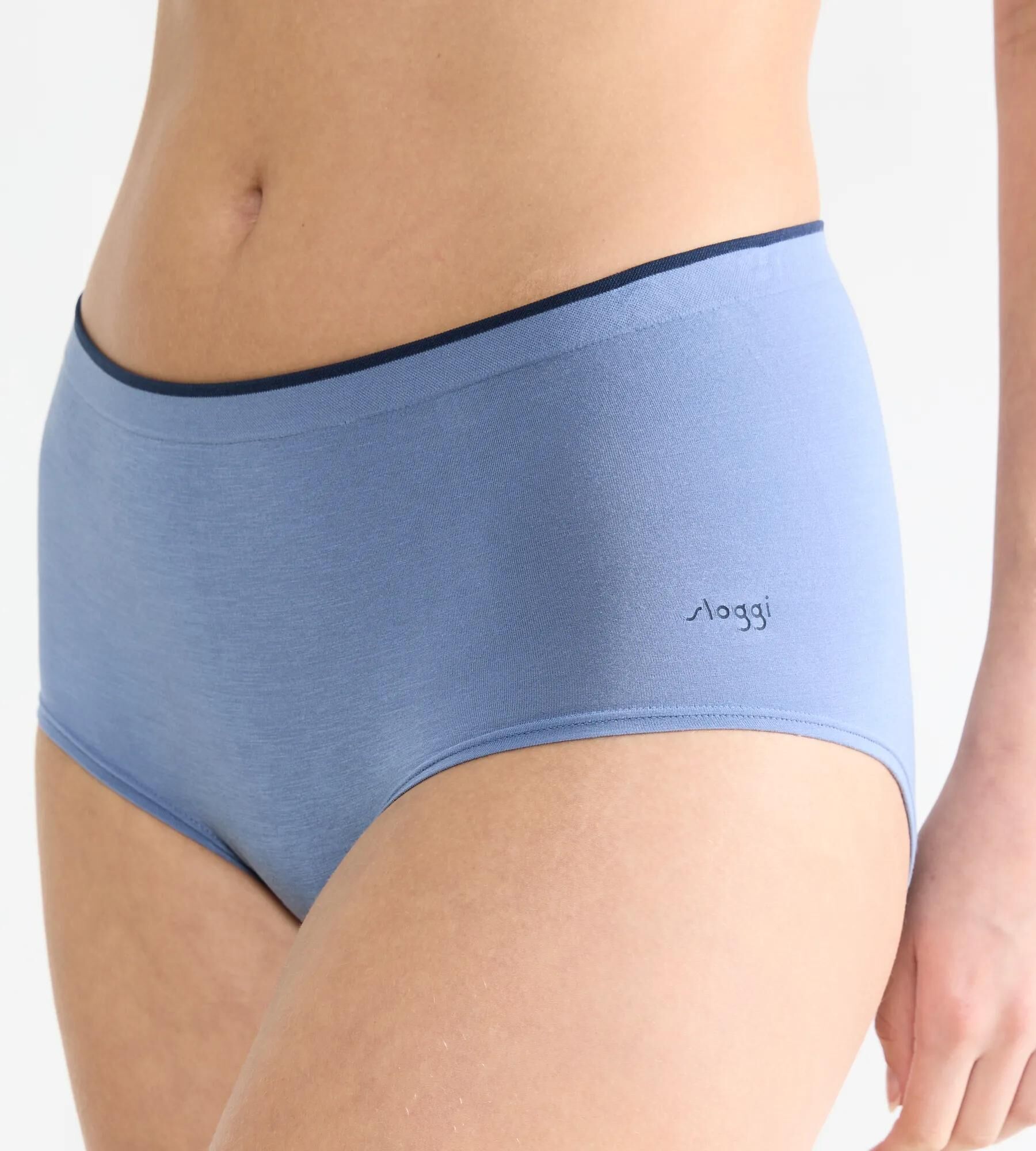 Sloggi Women GO Sense Highwaist (2-pack), dames slip, middenblauw