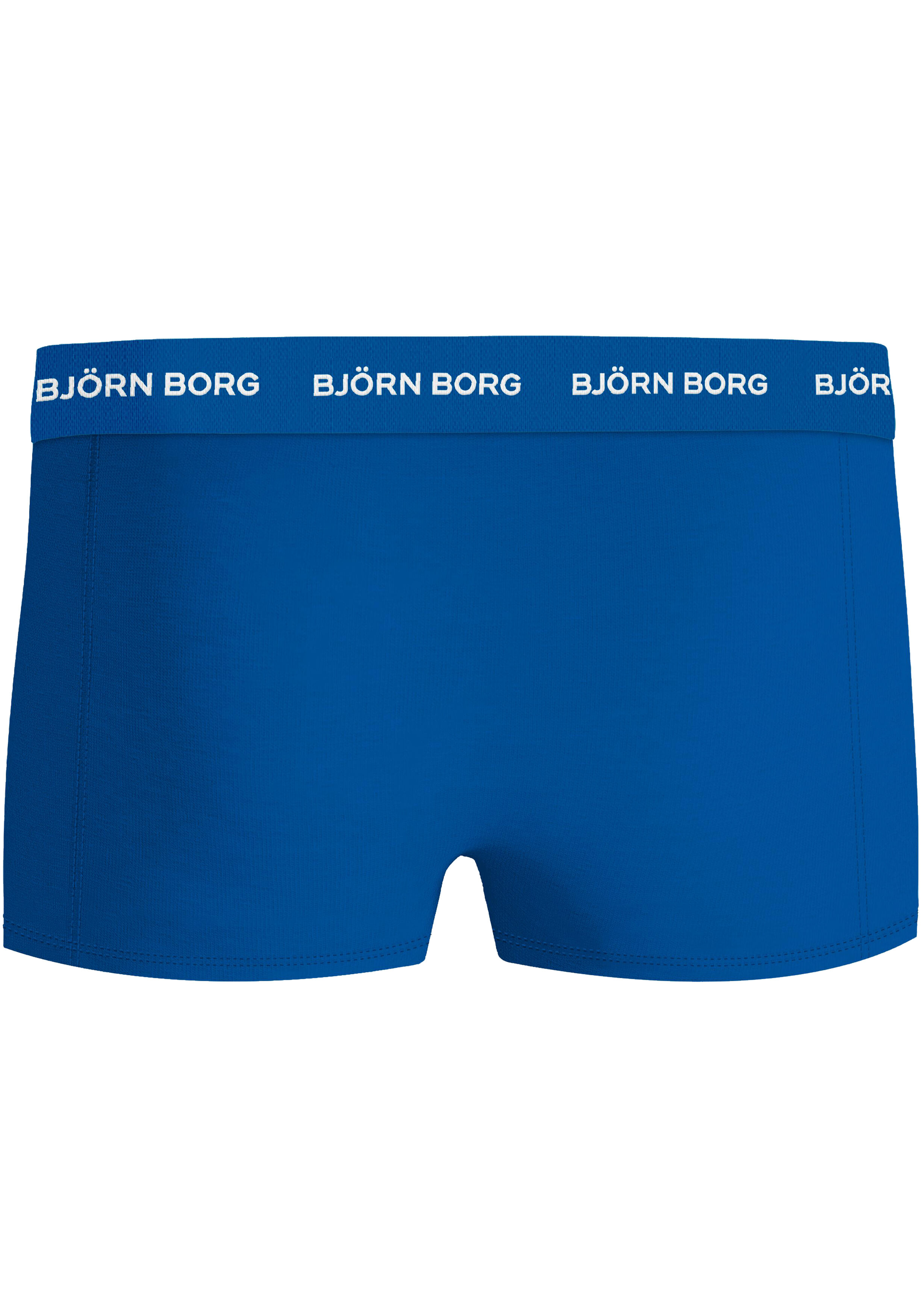 Bjorn Borg Cotton Stretch trunks, heren boxers korte pijp (3-pack), groen, print, blauw