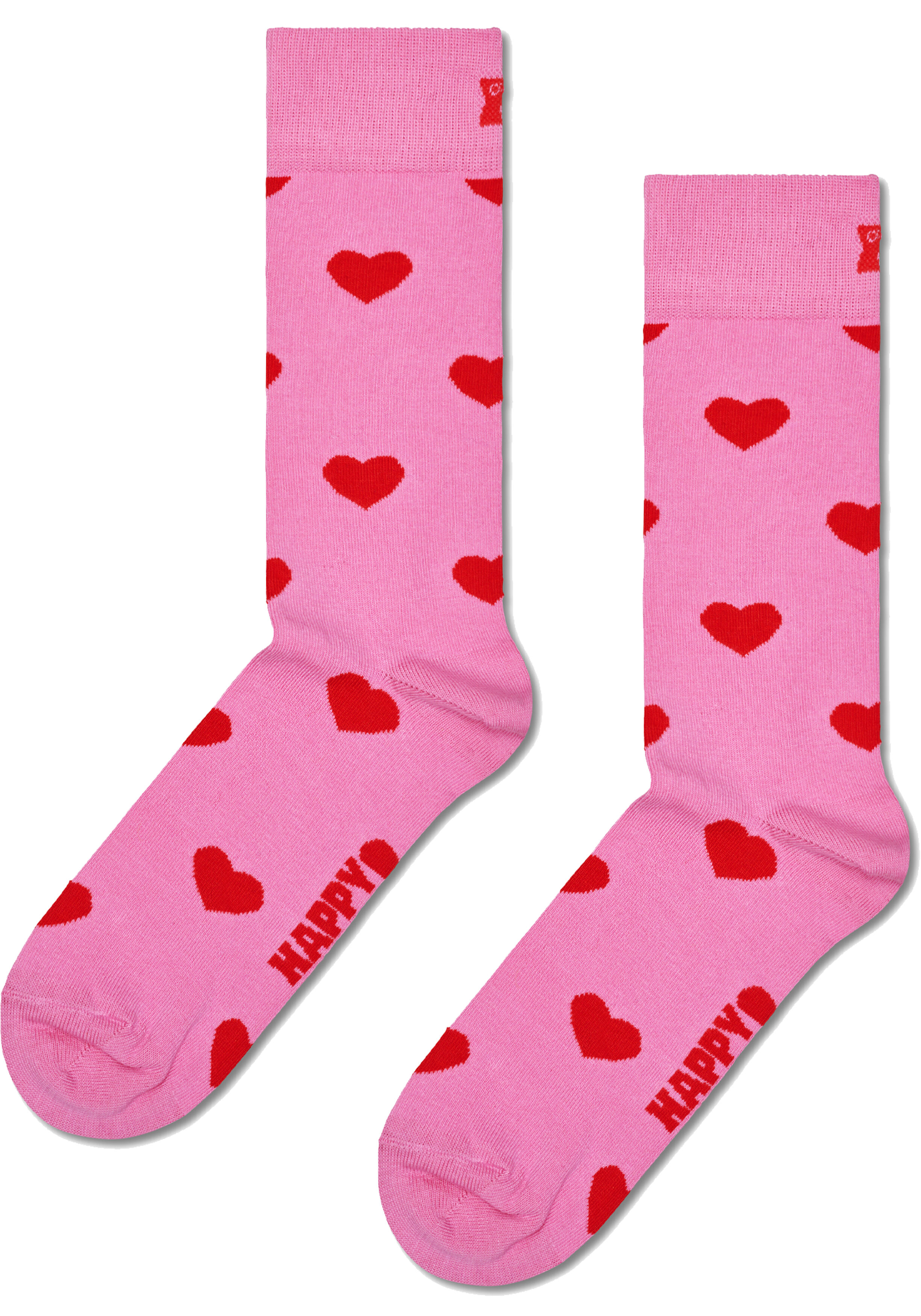 Happy Socks Heart Sock Sock Gift Set (1-pack), unisex sokken in cadeauverpakking, roze