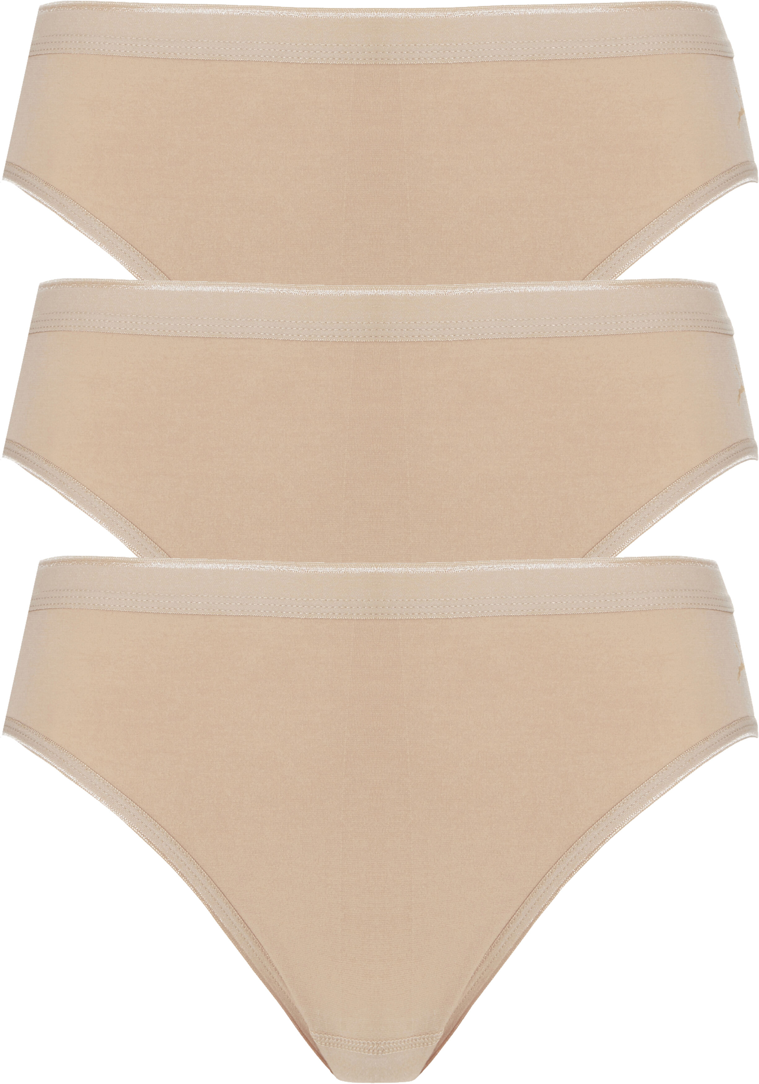 TEN CATE Basic women rio (3-pack), dames slips lage taille, huidskleur