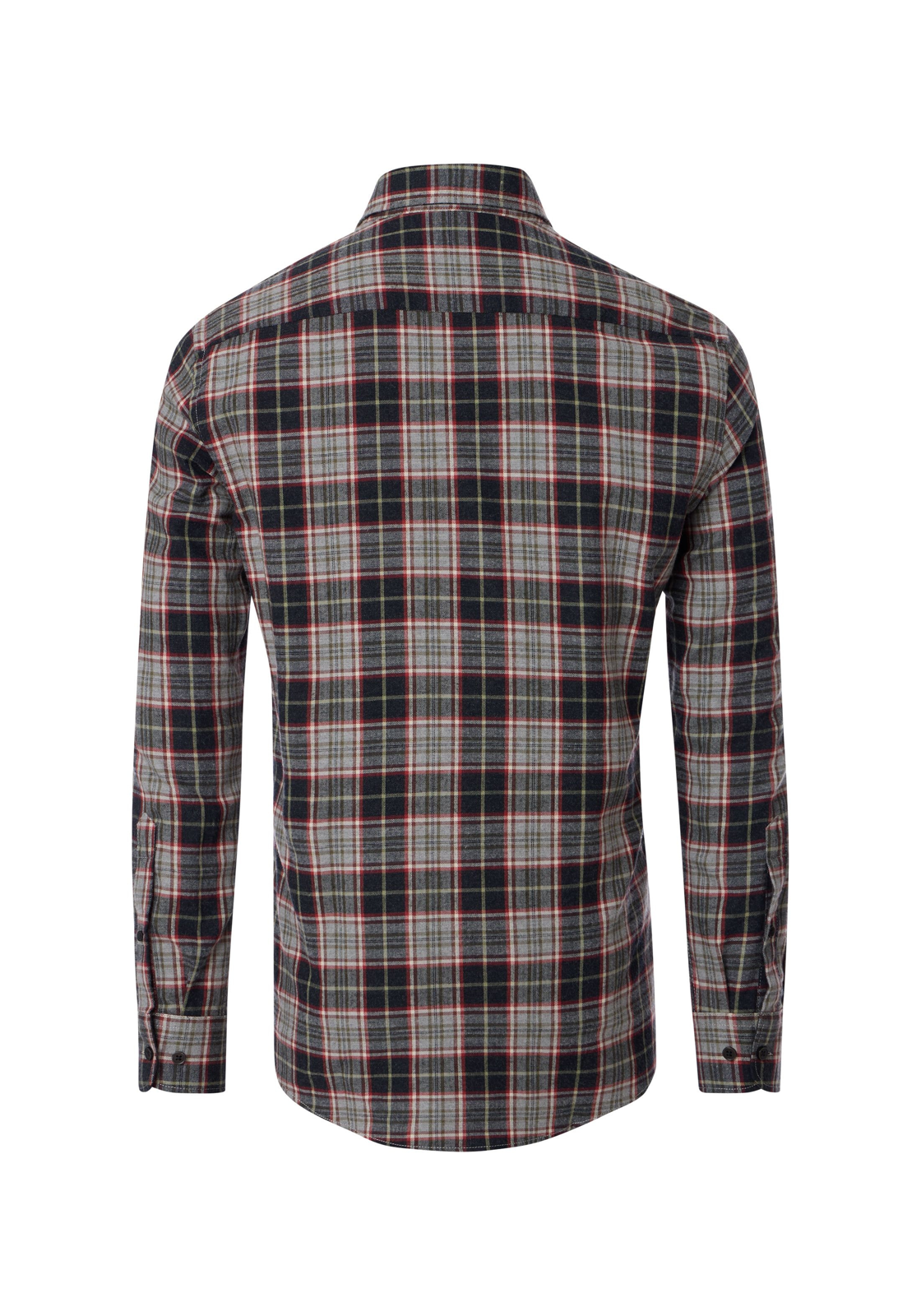 CASA MODA Sport casual fit overhemd, flanel, grijs dessin - 444305900-750 CASA MODA Sport casual fit overhemd, flanel, grijs dessin - 444305900-750