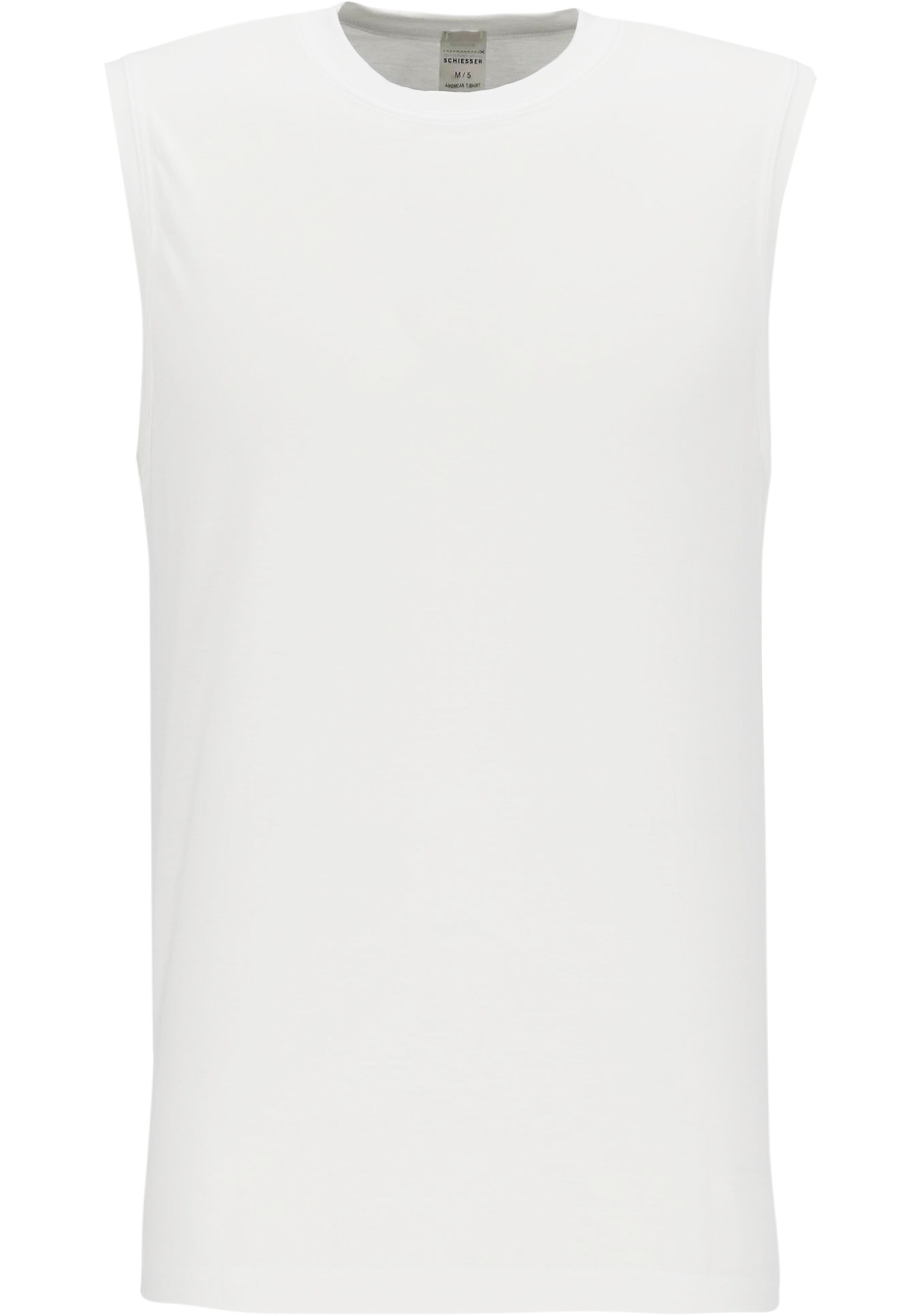 Schiesser American T-shirt Singlet 2-pack, wit 