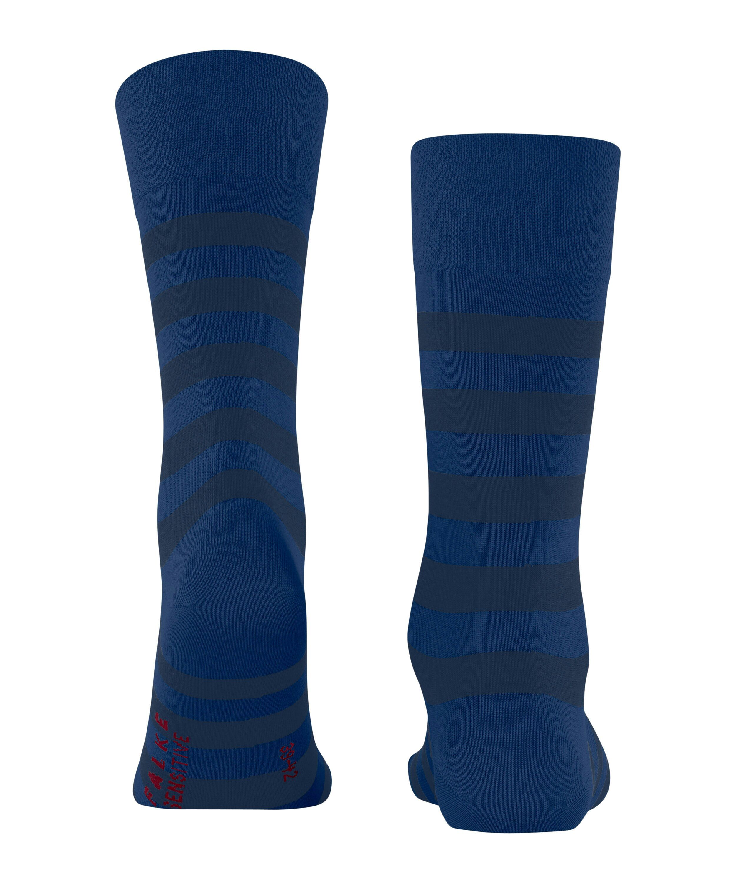 FALKE Sensitive Mapped Line herensokken, saffierblauw (sapphire)