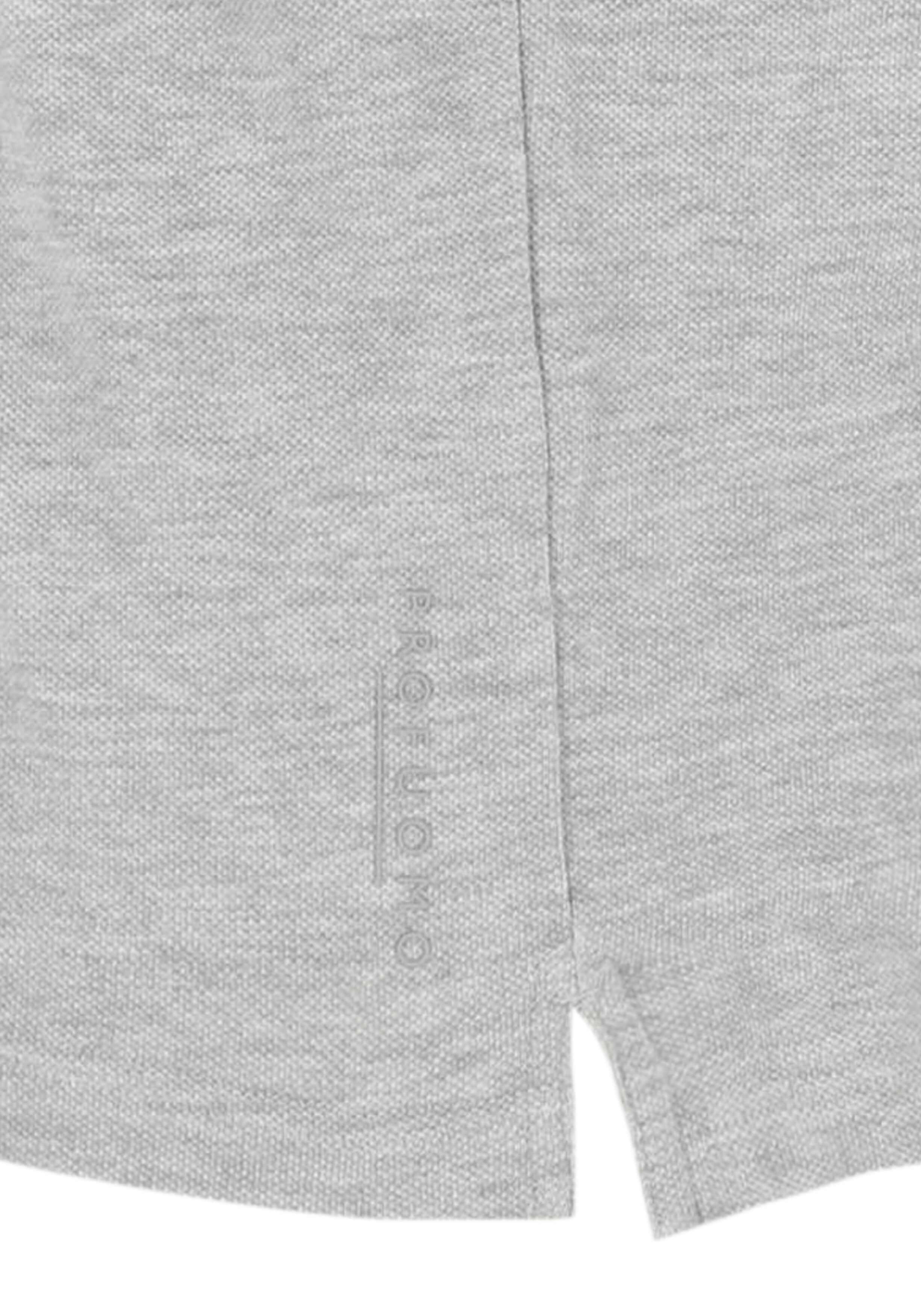 Profuomo slim fit heren polo, grijs