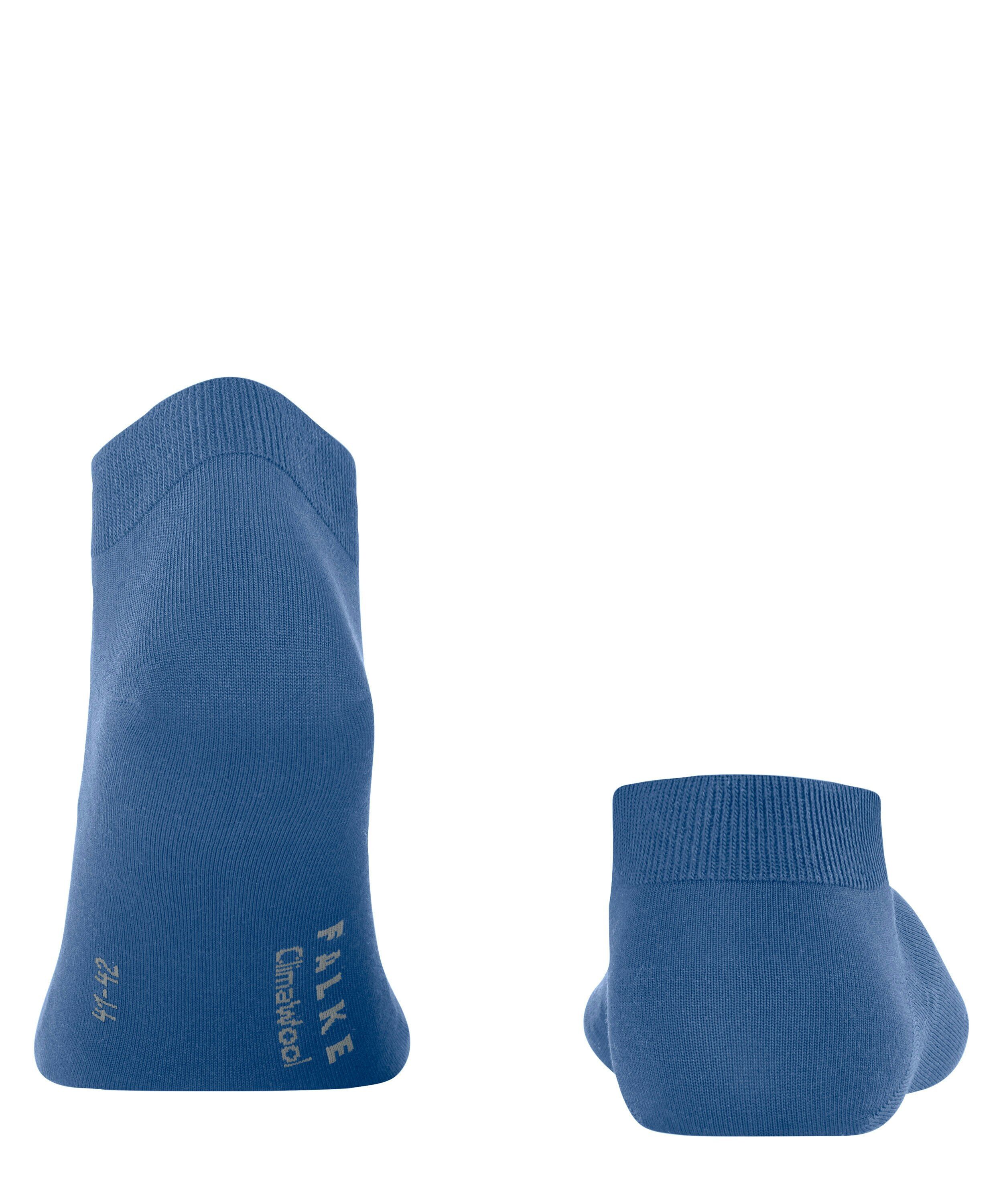 FALKE ClimaWool heren sneakersokken, middenblauw (deep water)
