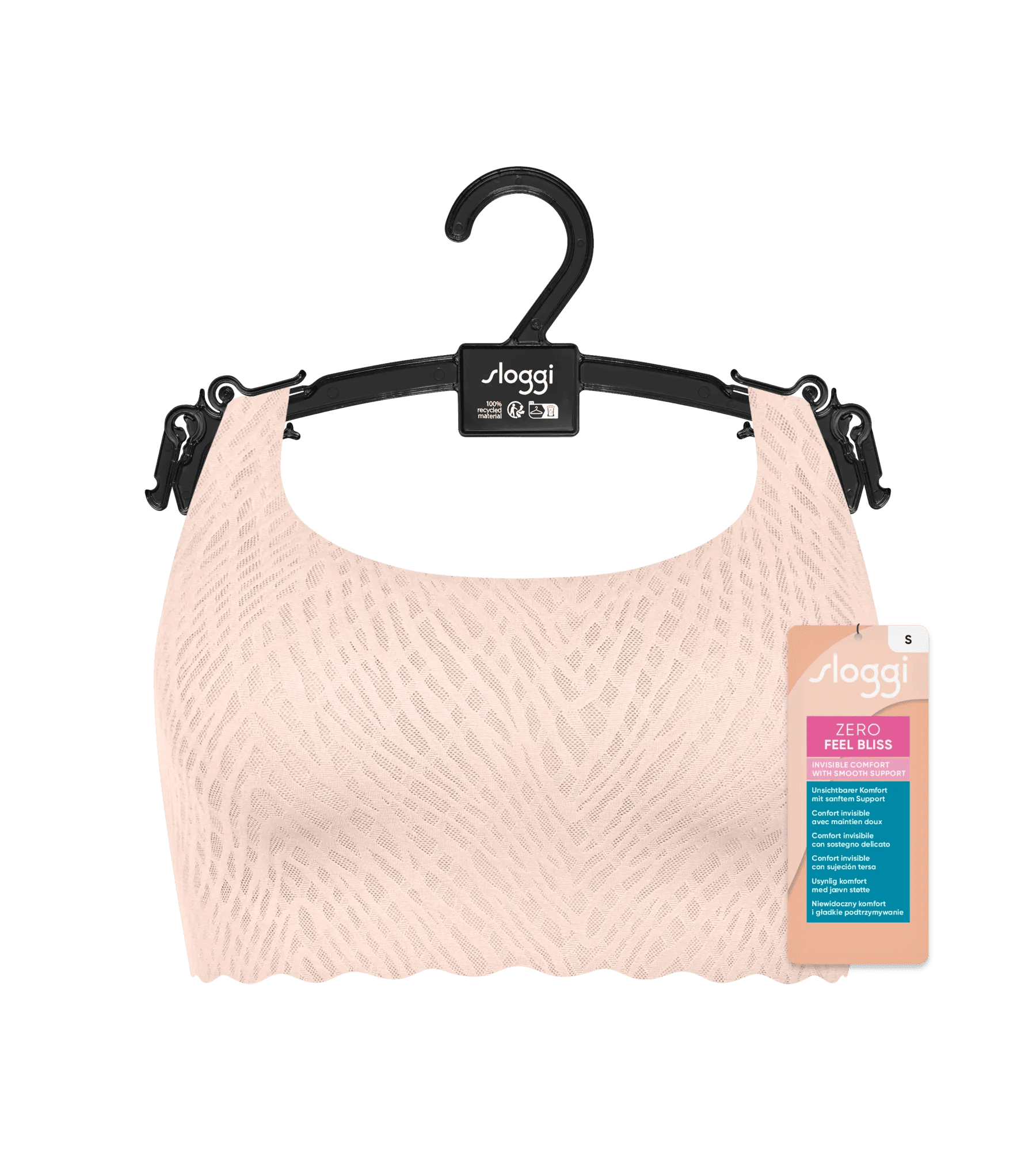 Sloggi Women ZERO Feel Bliss Top, bralette, heel lichtroze