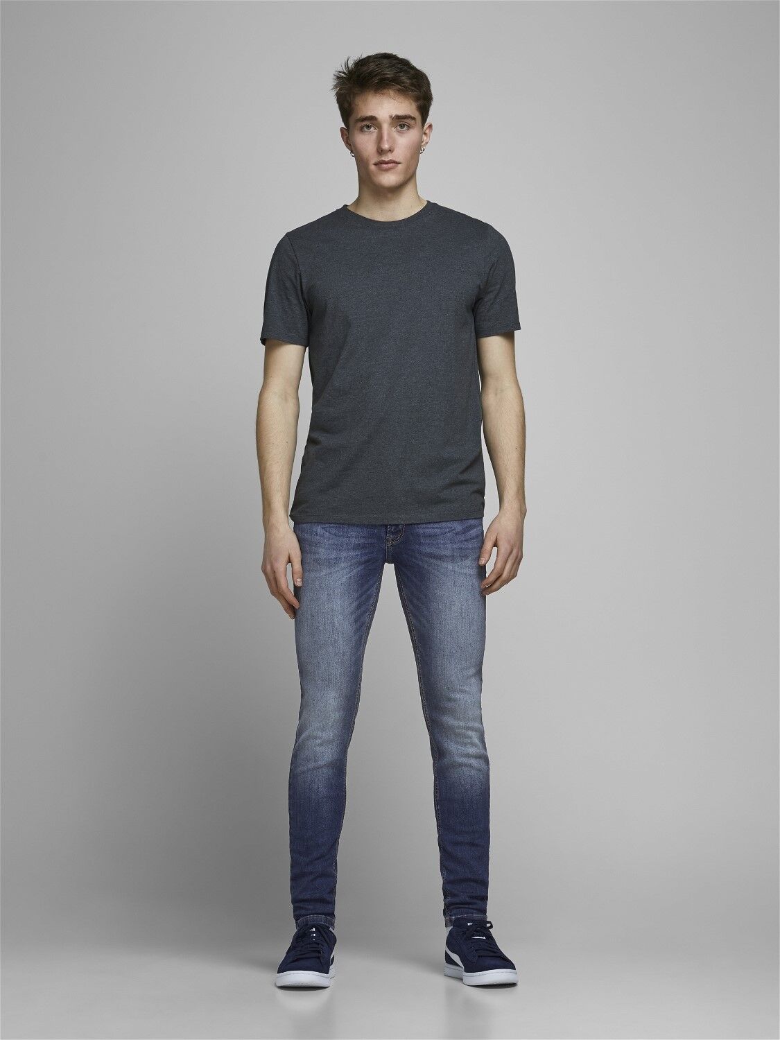 JACK & JONES Liam Original loose fit, heren jeans, denimblauw