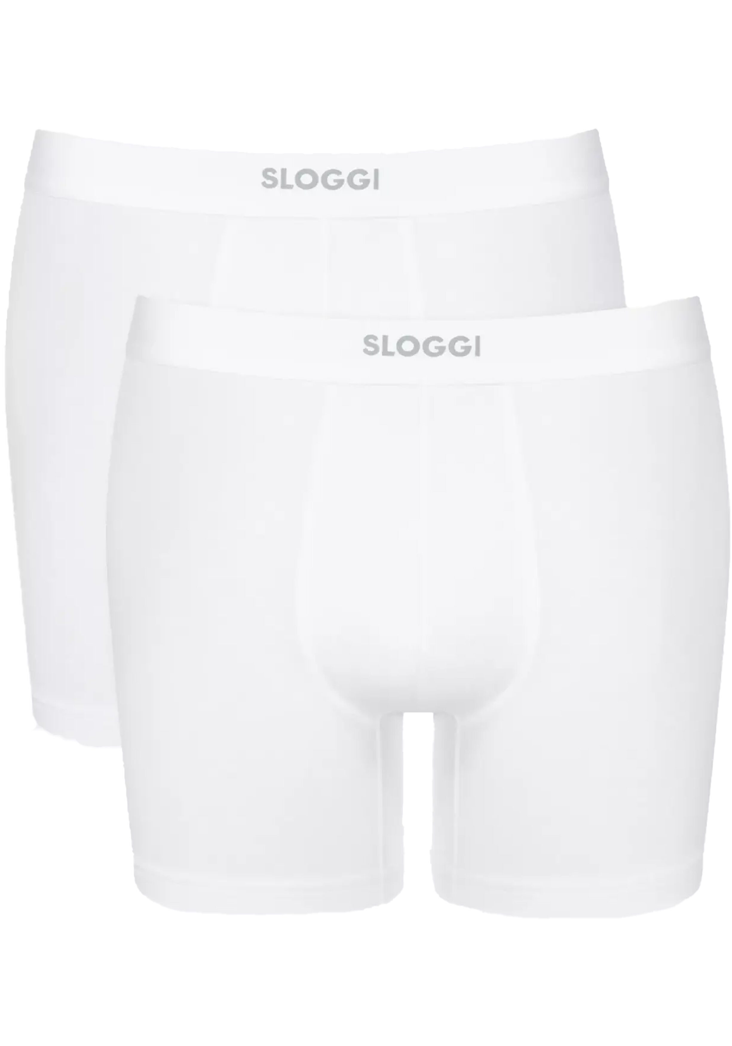 Sloggi Men EVER Ease Short, heren boxershort korte pijp (2-pack), wit