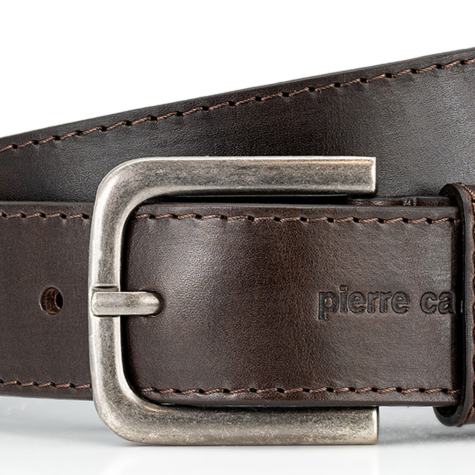 PIERRE CARDIN leren heren riem, bruin