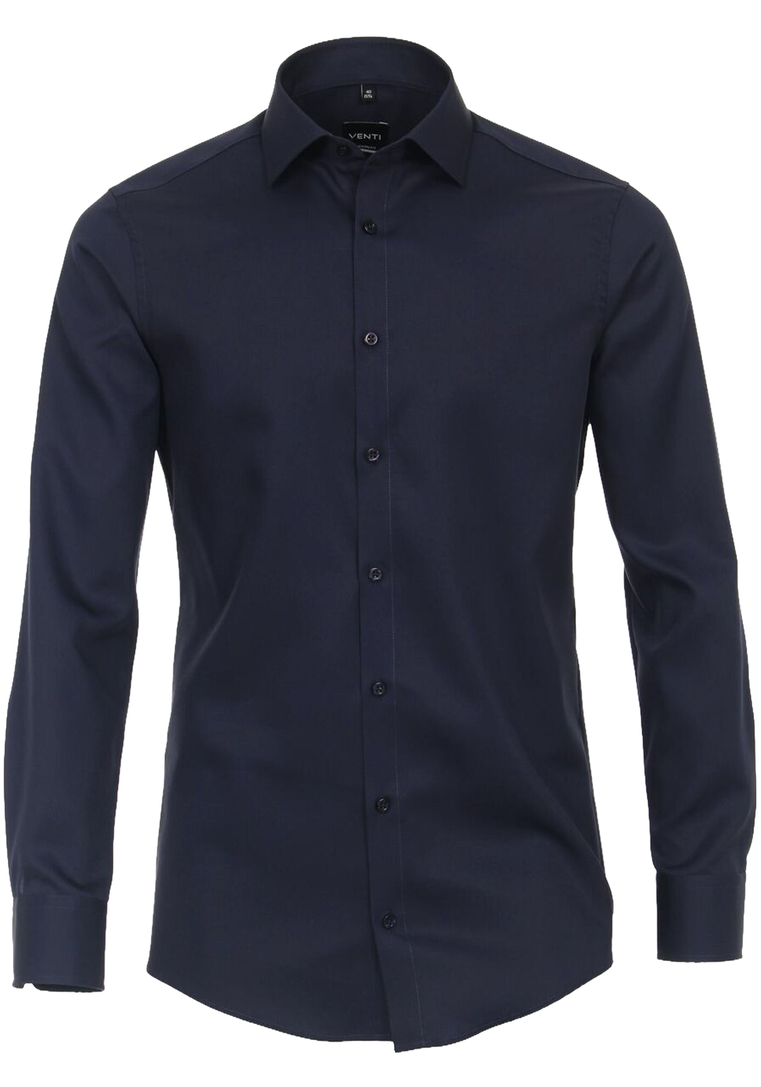 VENTI modern fit overhemd, mouwlengte 72 cm, twill, blauw