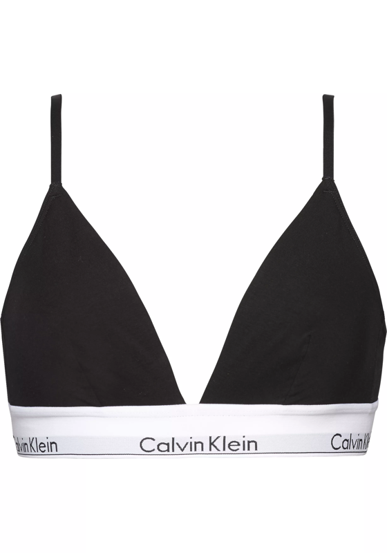 Calvin Klein dames Modern Cotton triangel bra, triangel BH, zwart Calvin Klein dames Modern Cotton triangel bra, triangel BH, zwart