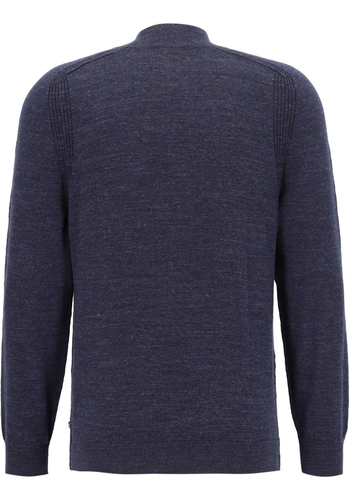 OLYMP modern fit trui katoen, turtleneck, marine blauw melange OLYMP modern fit trui katoen, turtleneck, marine blauw melange