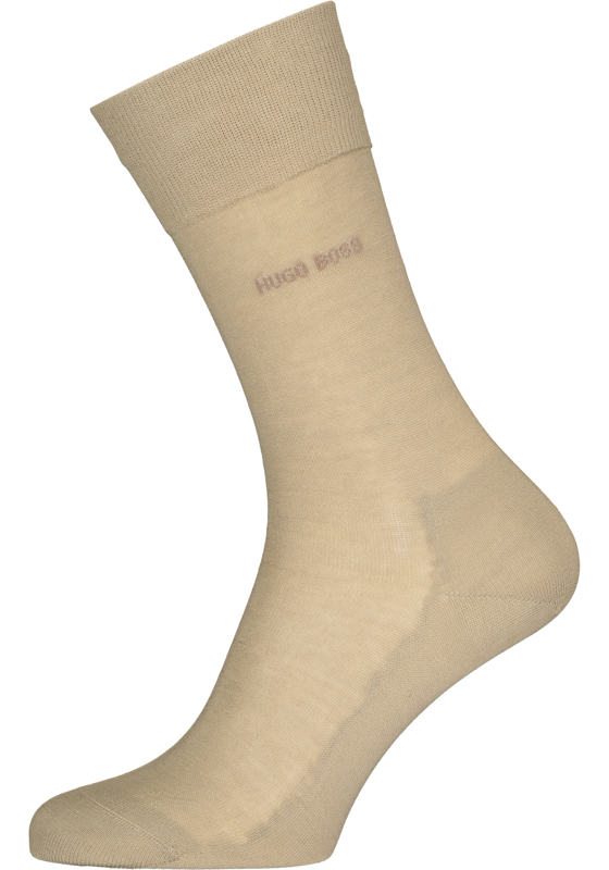 HUGO BOSS George uni (1-pack), herensokken katoen, beige HUGO BOSS George uni (1-pack), herensokken katoen, beige