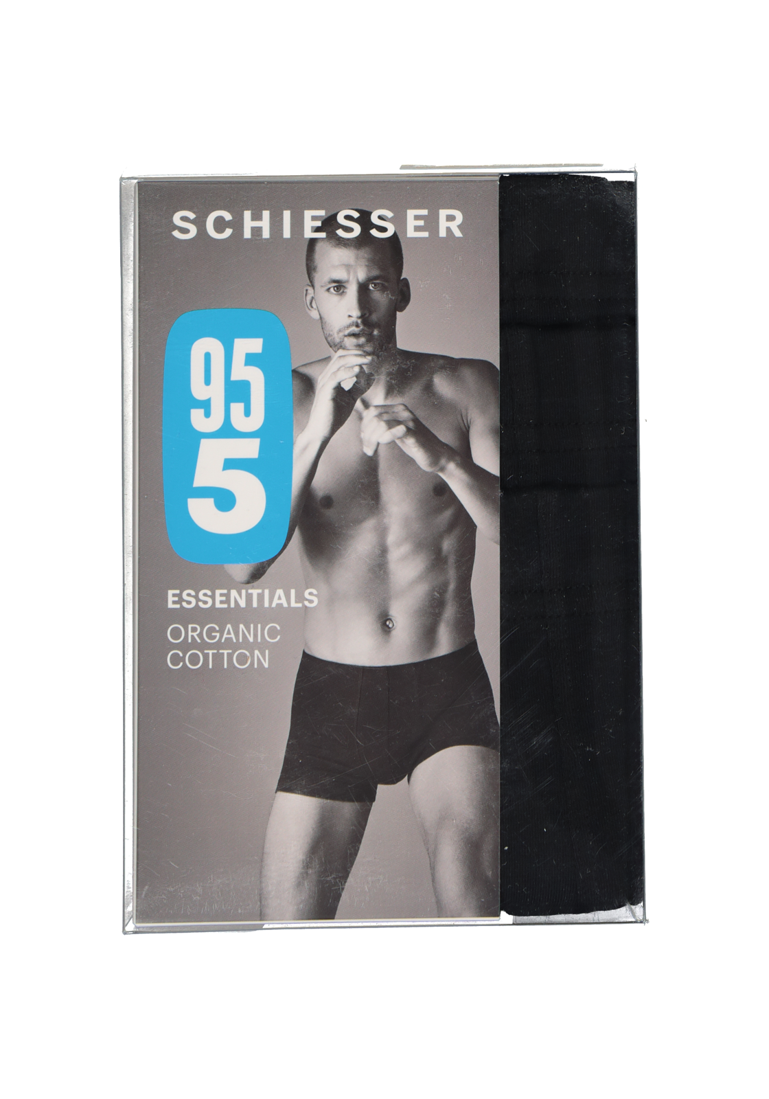 5-4007065794253_schiesser_boxer_3p_HR SCHIESSER 95/5 Essentials shorts (3-pack), zwart