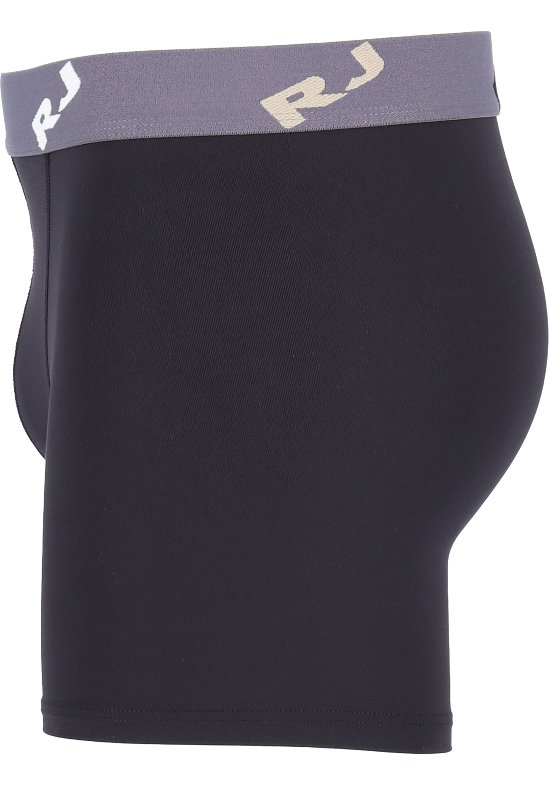 2-8717944093204-RJ-RJ_BX_M35014007__zwart_4fotos_HR RJ Bodywear Pure Color boxershort (1-pack), heren boxer lang, microfiber, zwart