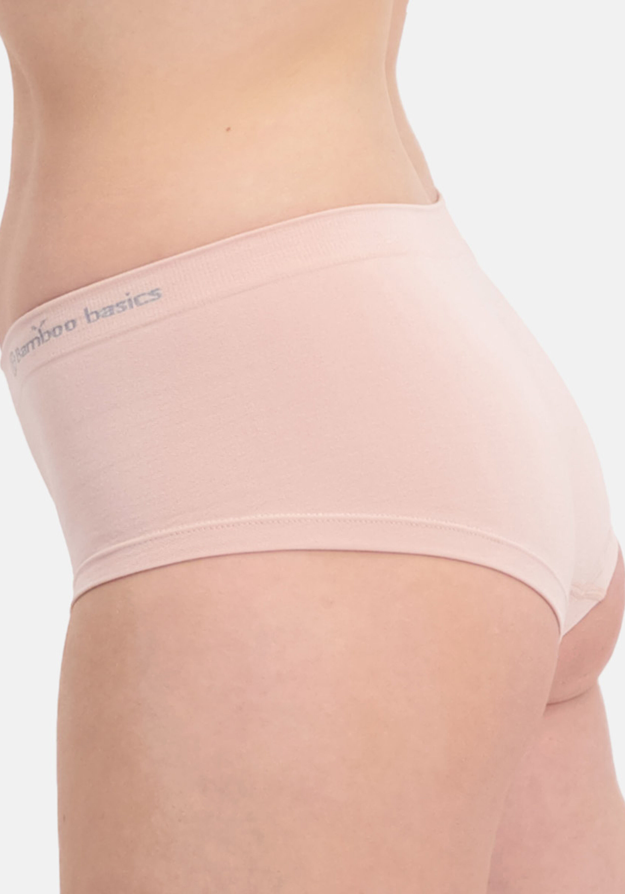 Bamboo Basics Sophie hipster (2-pack), dames heupslip naadloos, roze