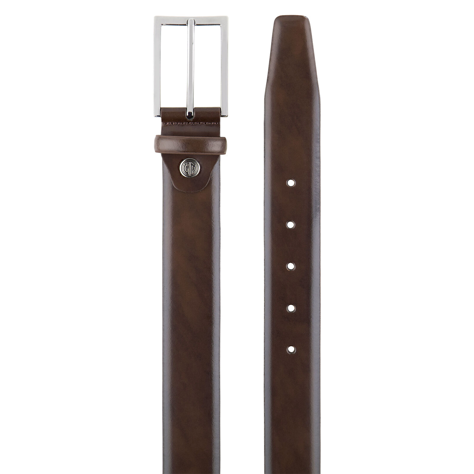 LINDENMANN leren heren riem, bruin