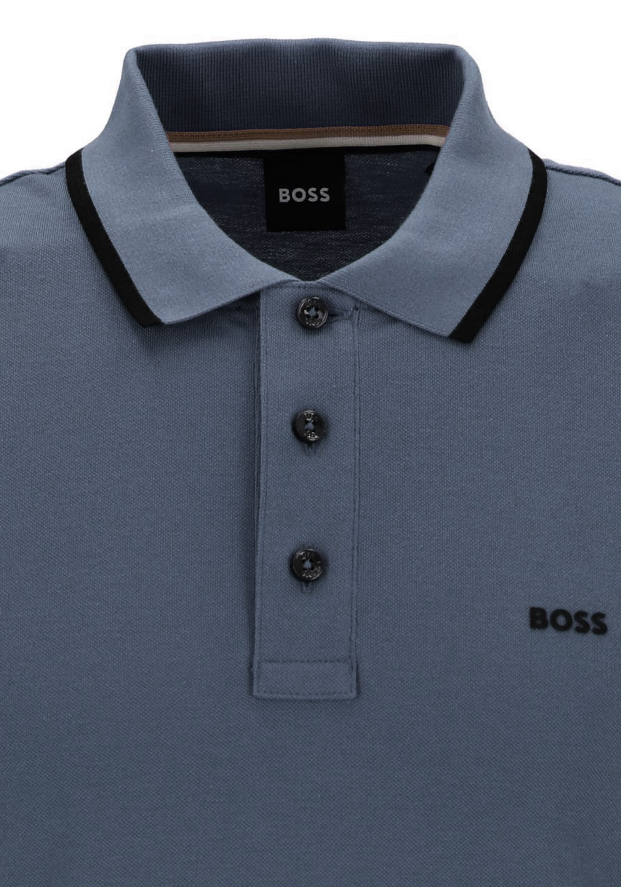BOSS Parlay regular fit polo, pique, blauw