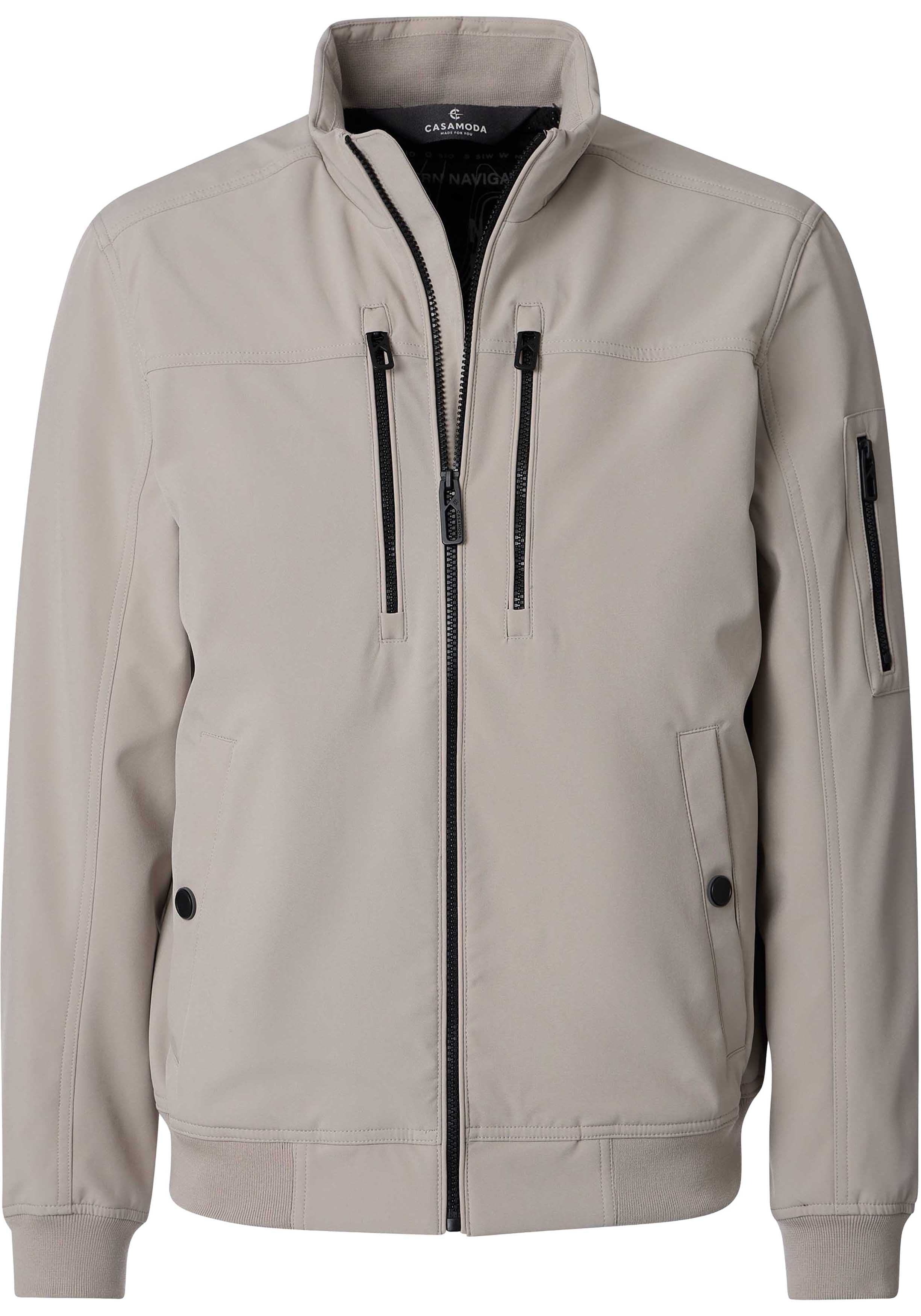 CASA MODA comfort fit tussenjas, beige, zwart