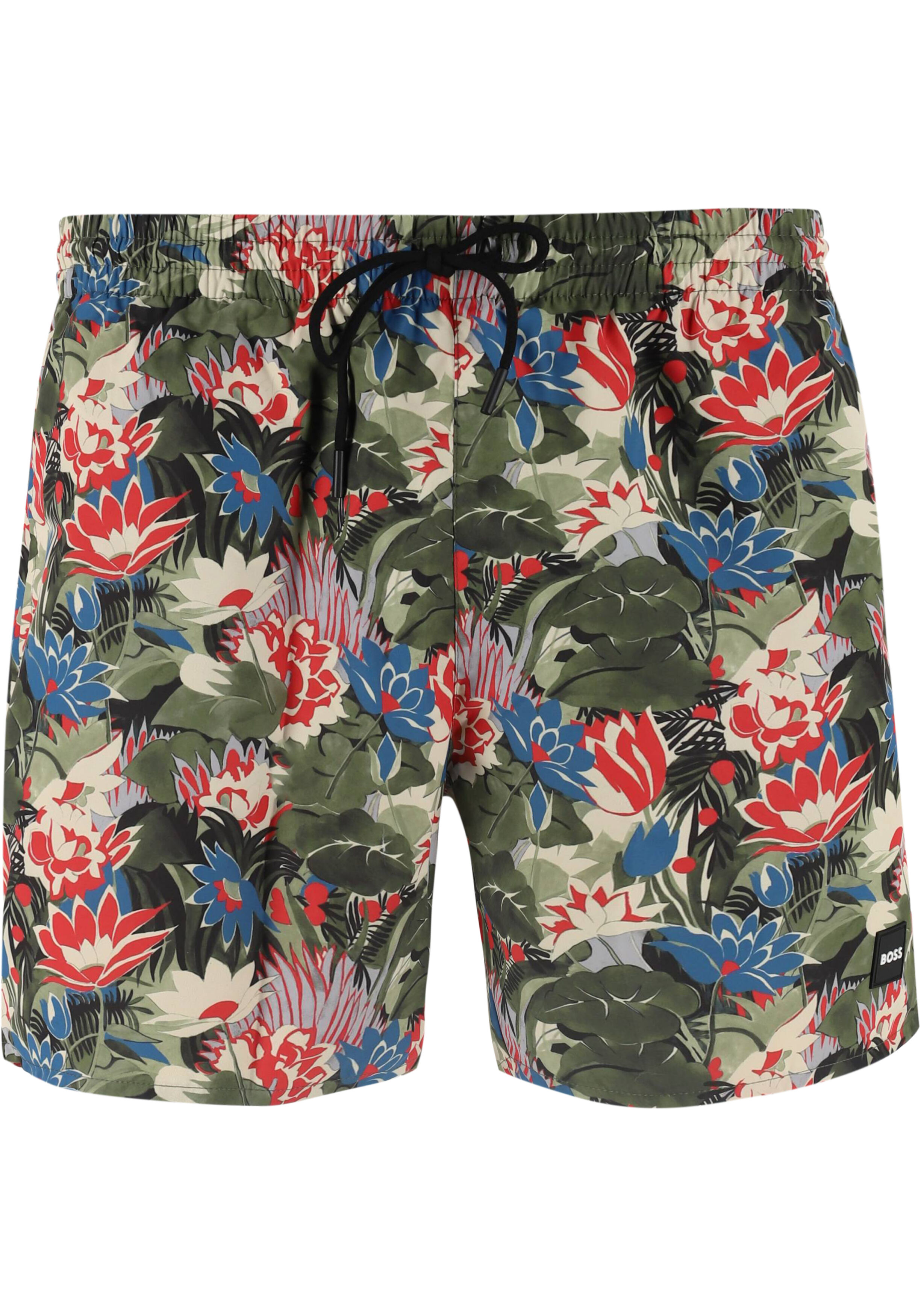 HUGO BOSS Piranha swim shorts, heren zwembroek, groen dessin