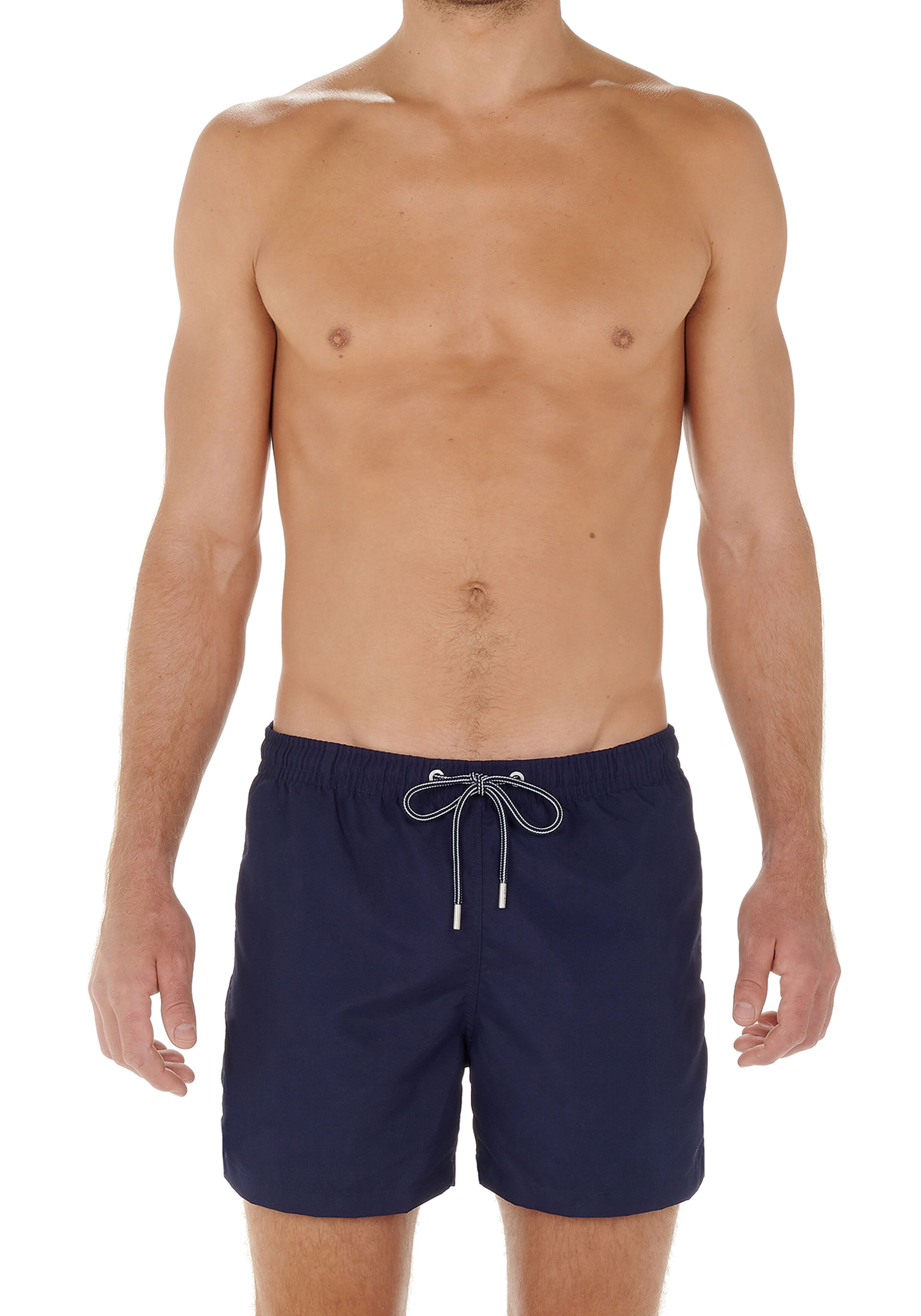 HOM Sea life beach boxer, heren zwemshort, donkerblauw