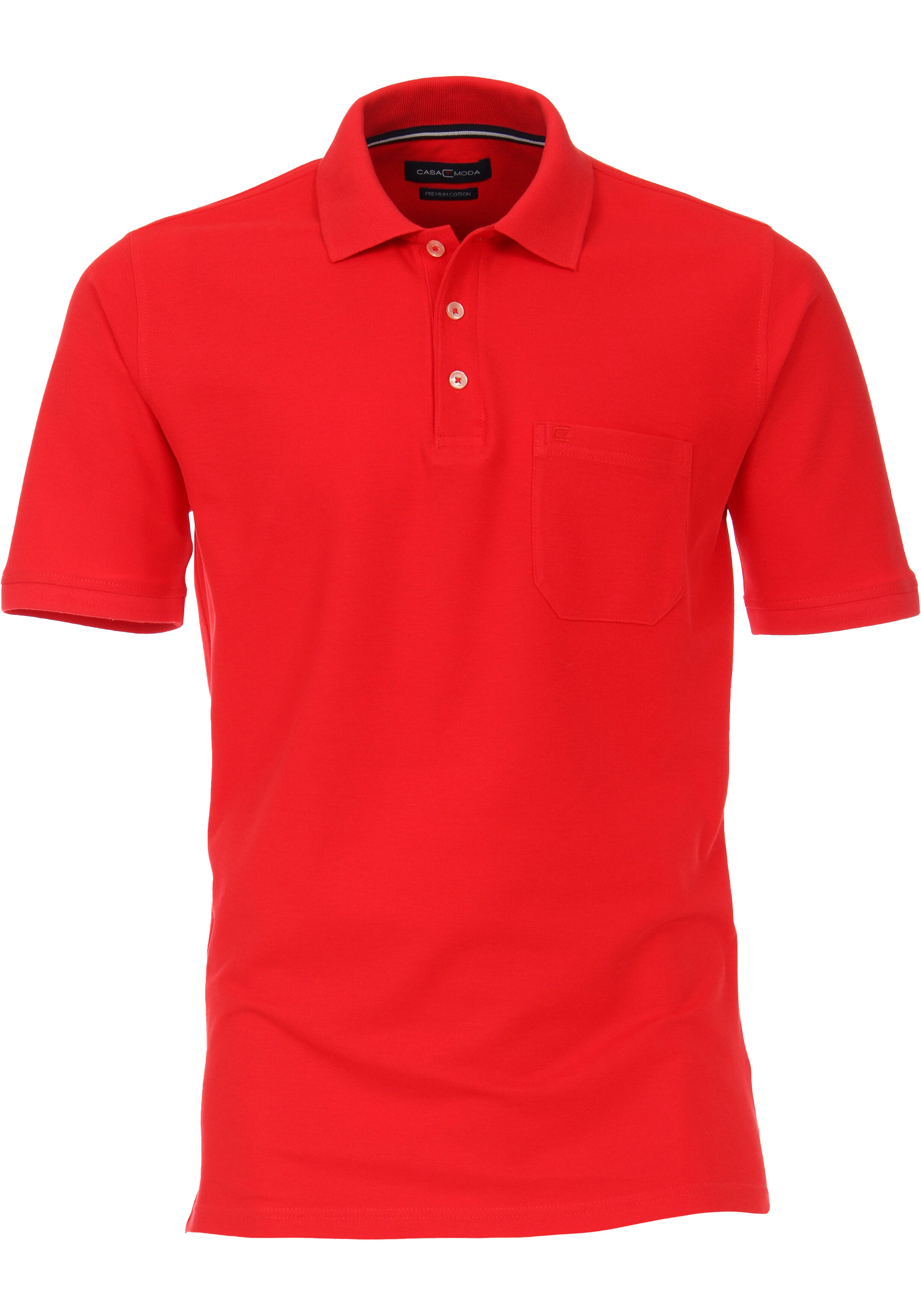 CASA MODA comfort fit heren polo, rood