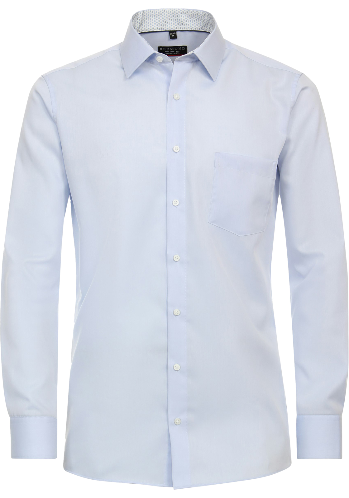 Redmond modern fit overhemd, popeline, lichtblauw Redmond modern fit overhemd, popeline, lichtblauw