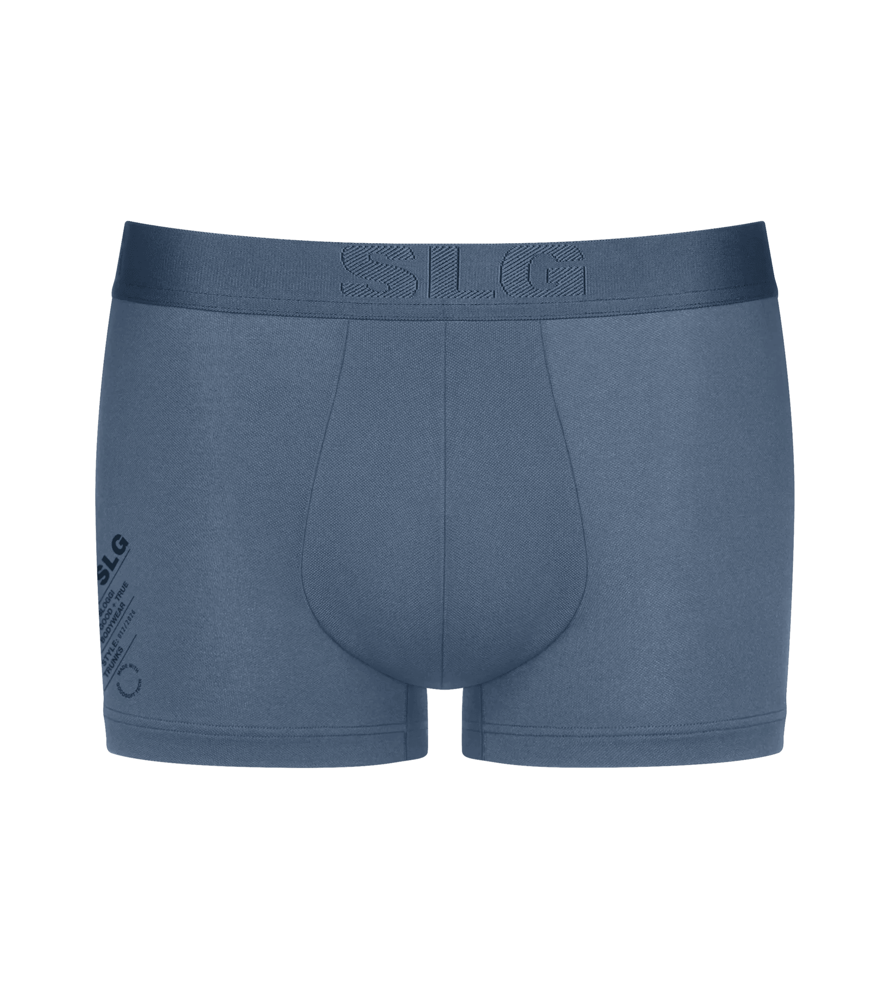 Sloggi Men SLG Base Soft Trunk, heren boxershorts korte pijp (2-pack), licht- en middenblauw